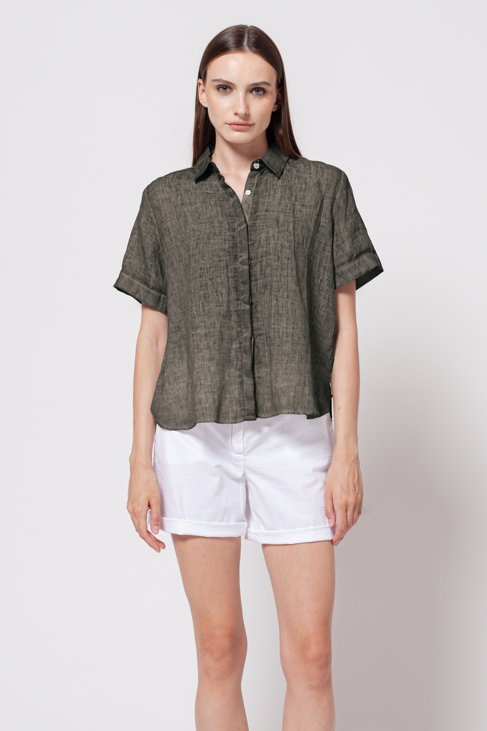 Sanna Linen Shirt - Cliff