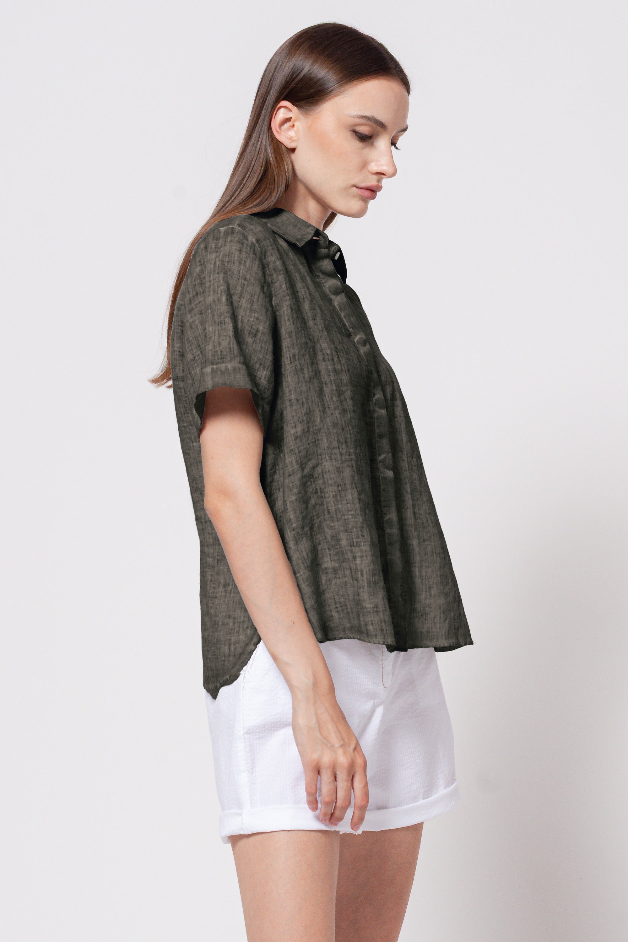 Sanna Linen Shirt - Cliff