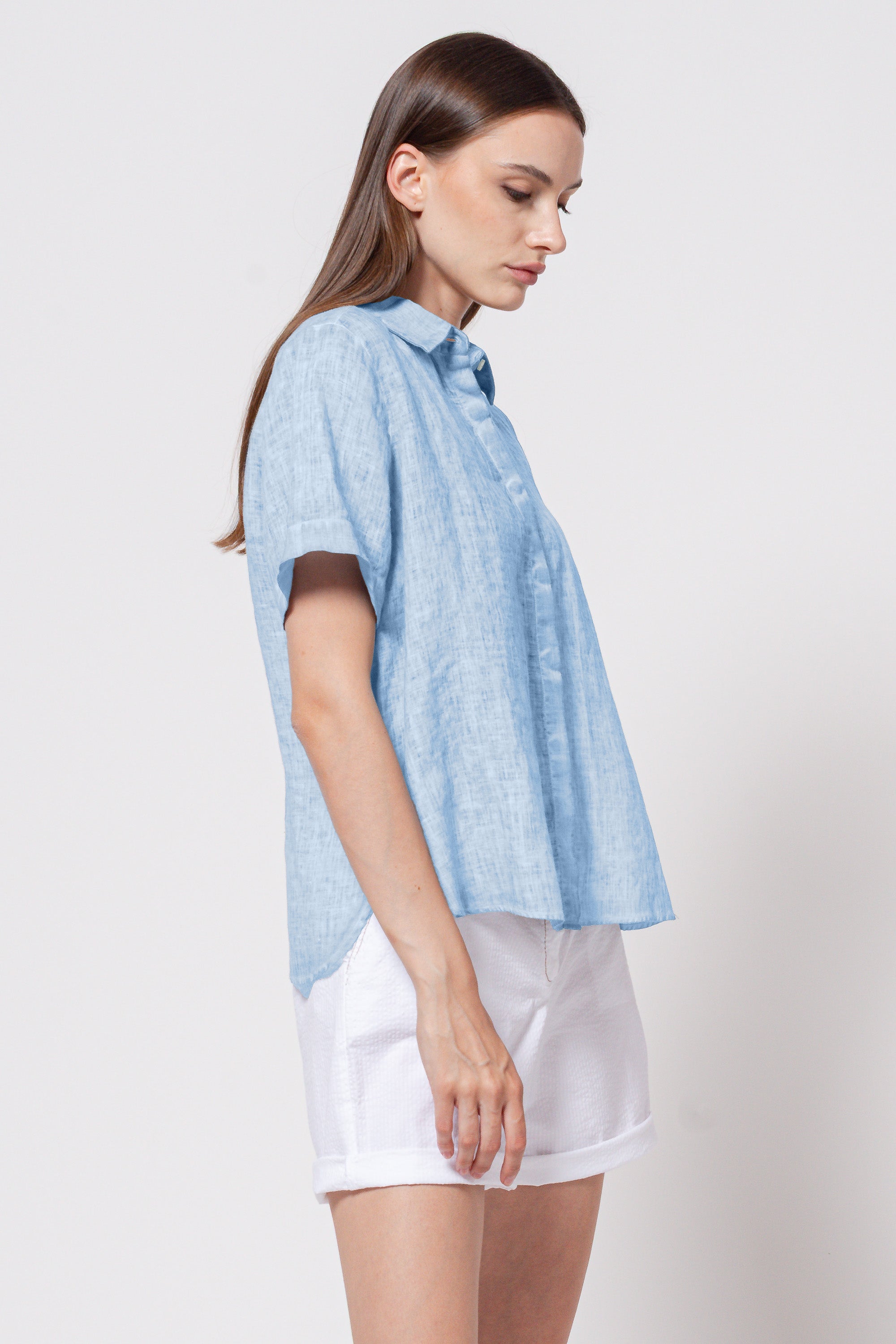 Sanna Linen Shirt - Santorini
