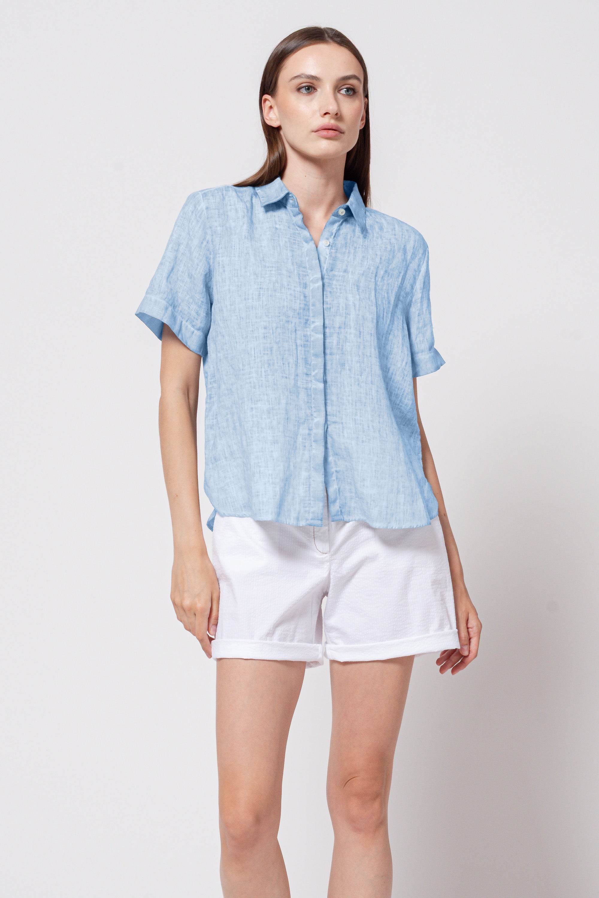 Sanna Linen Shirt - Santorini