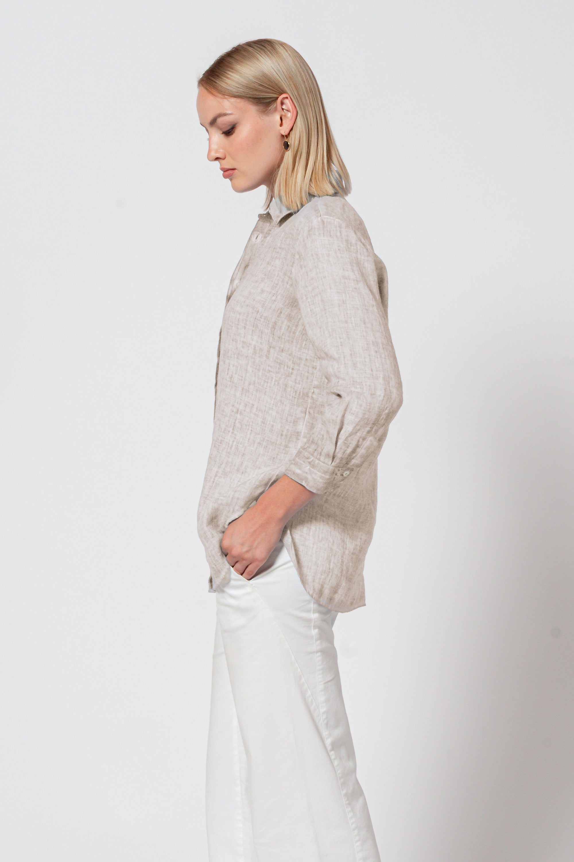 Augustina Linen Shirt - Canapa