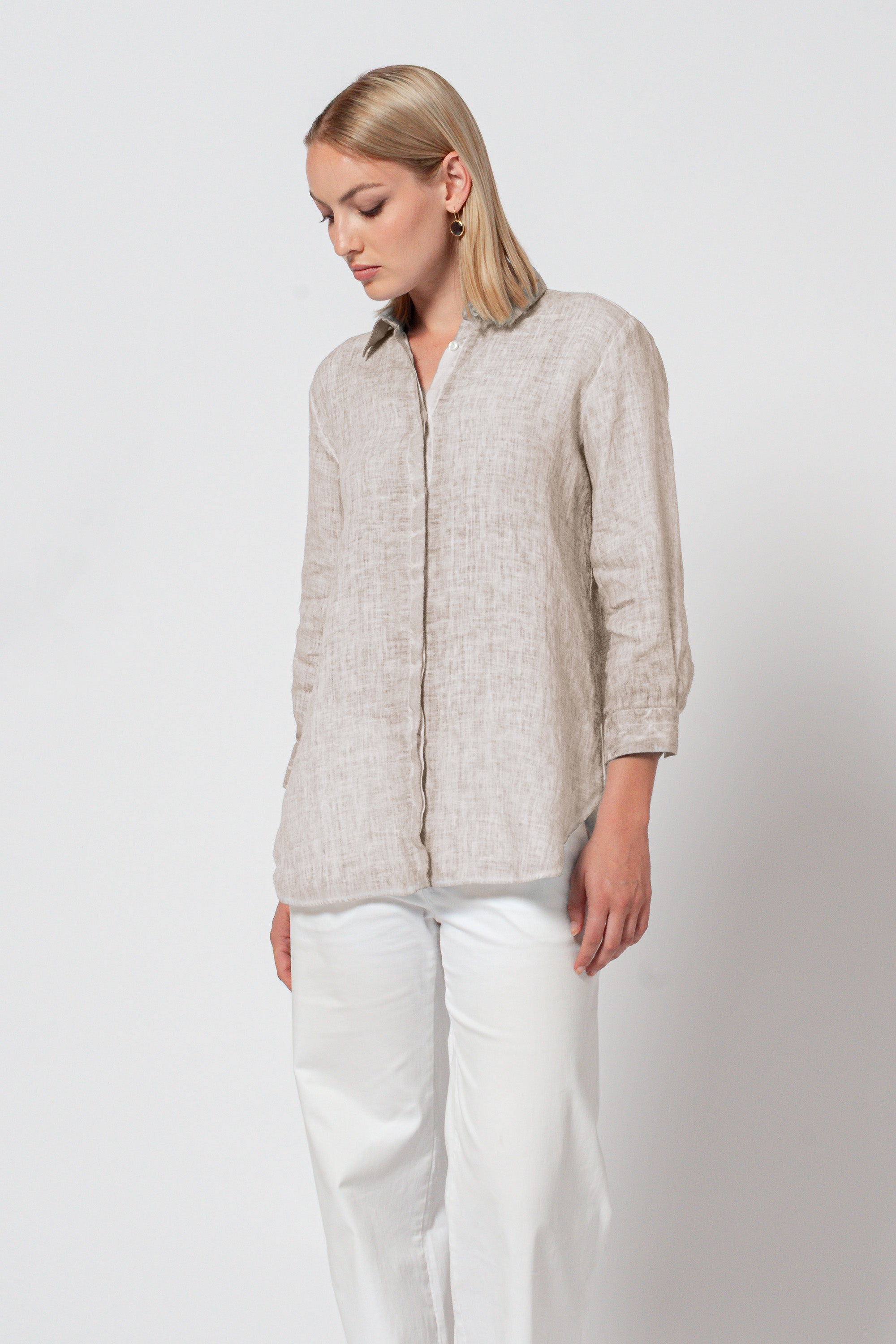 Augustina Linen Shirt - Canapa