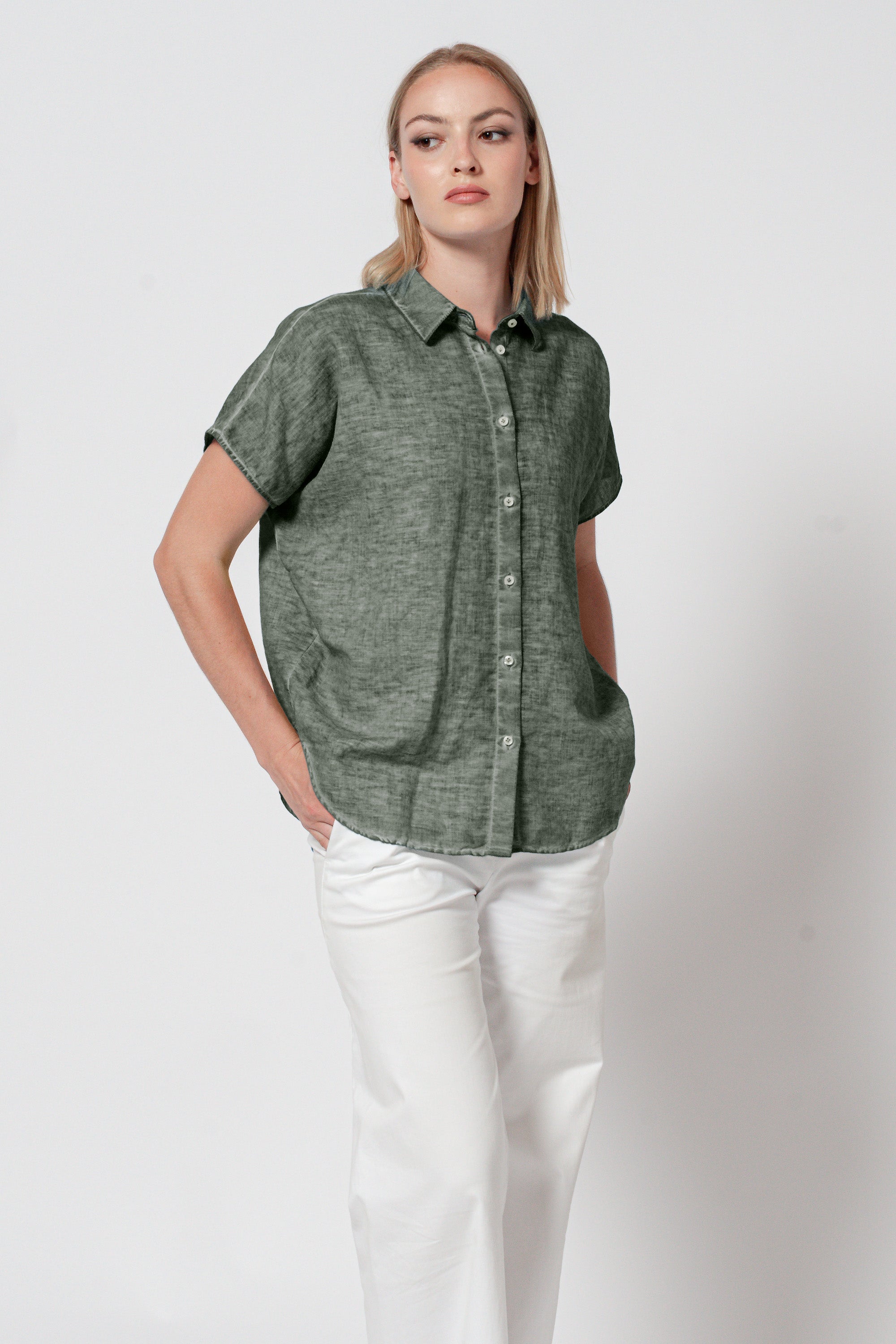 Sally Shirt - Salvia