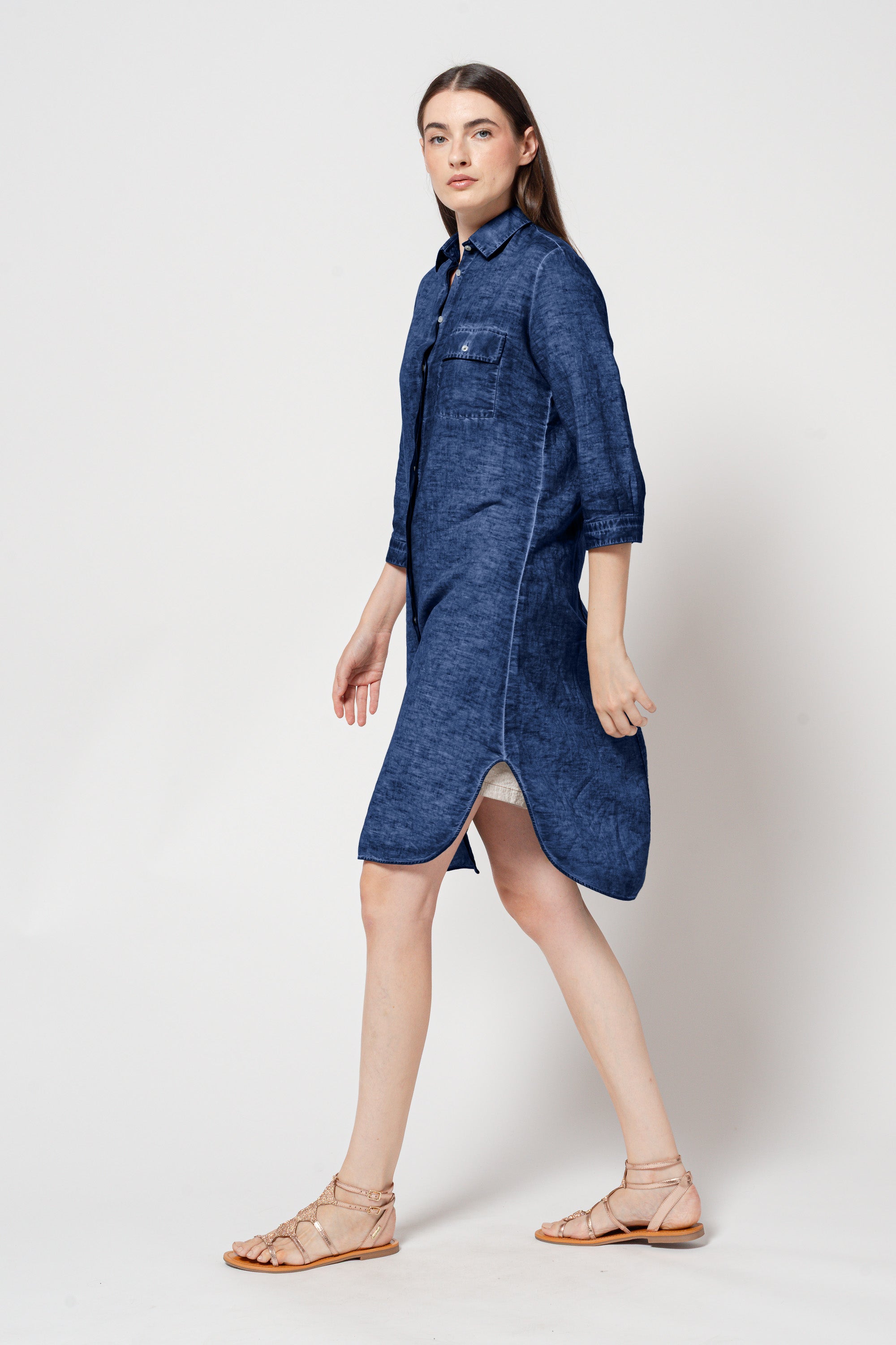 Maxi Shirtdress - Nautico