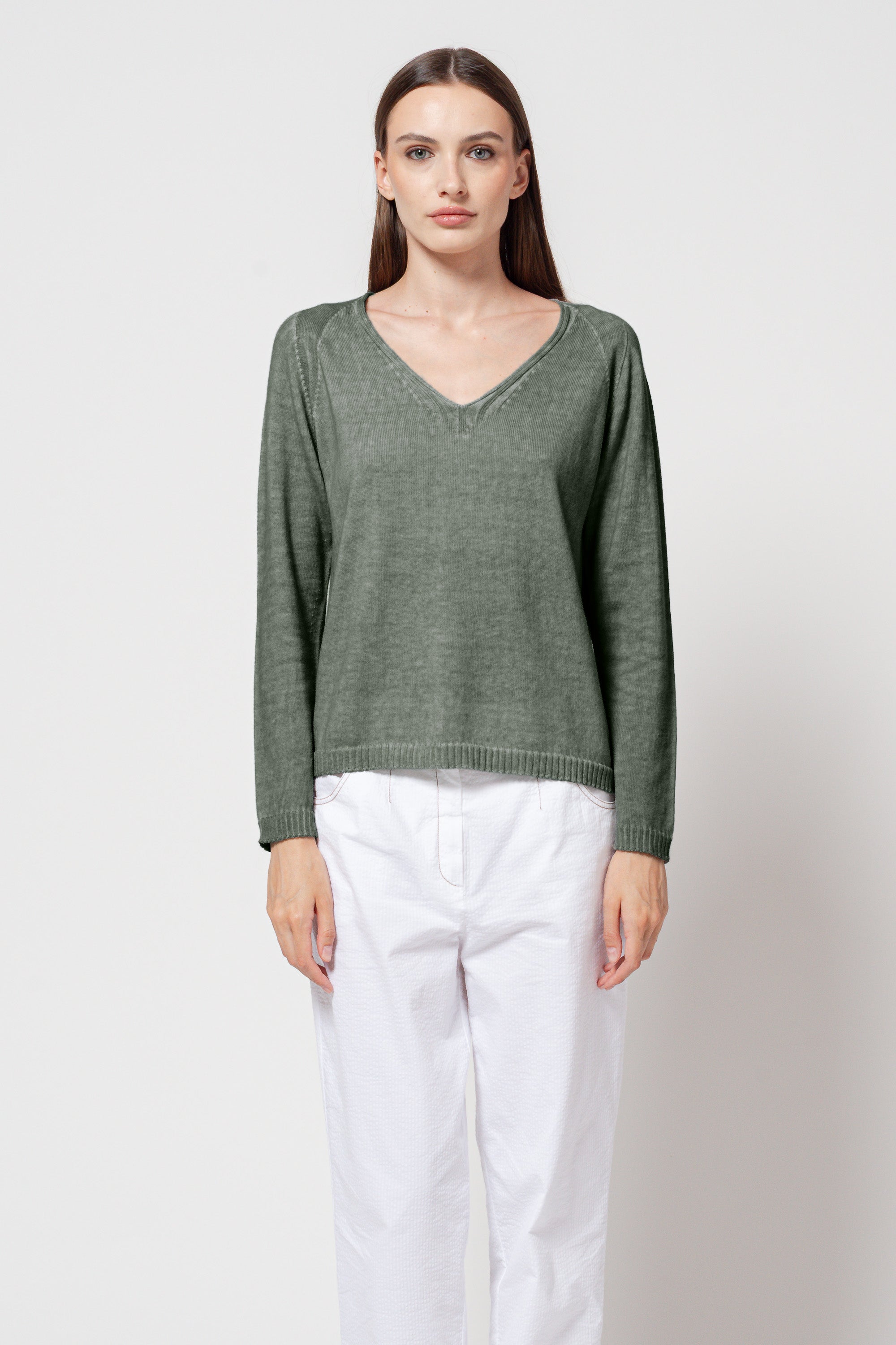 Veronica V Knit - Salvia