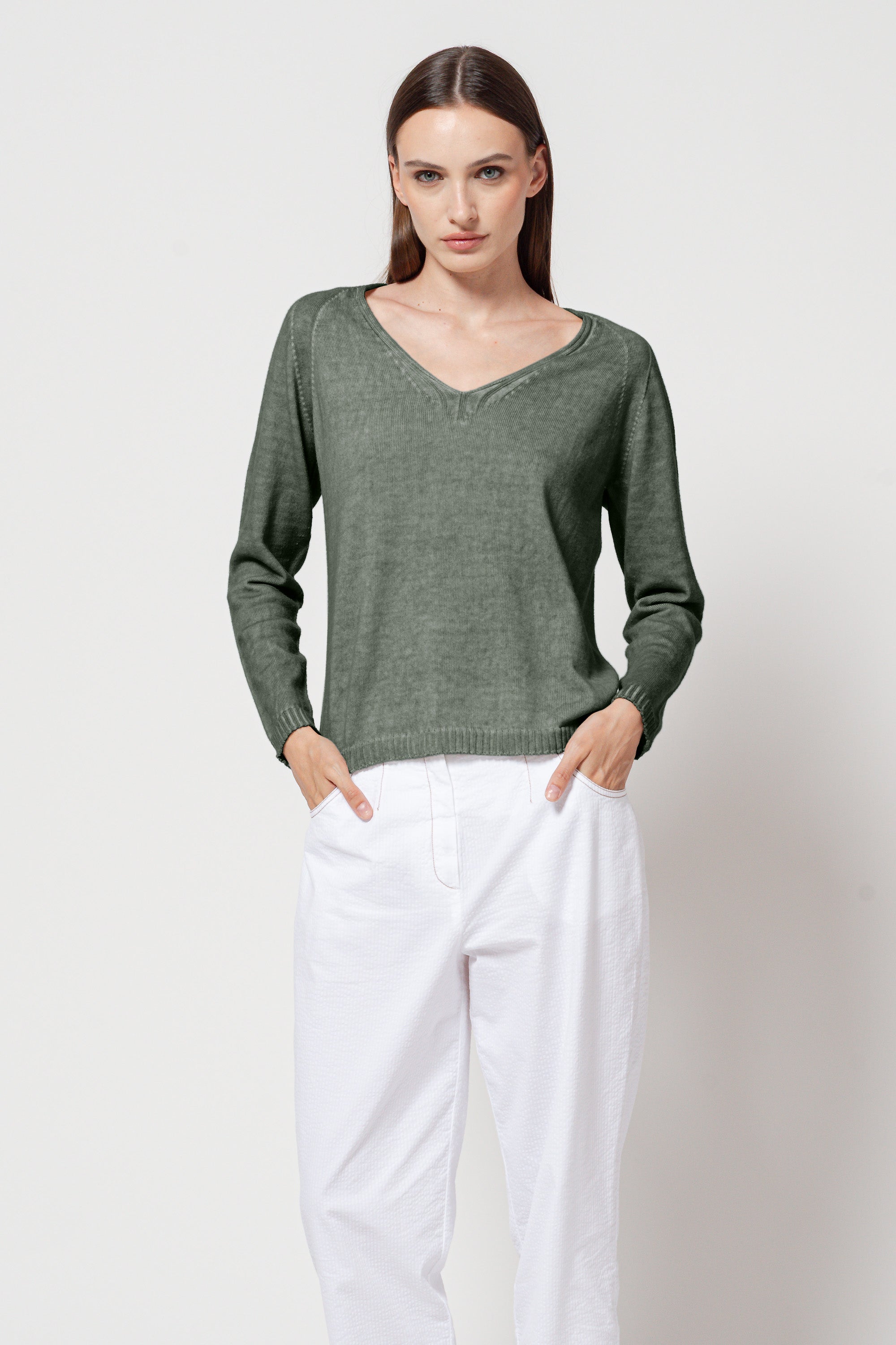 Veronica V Knit - Salvia