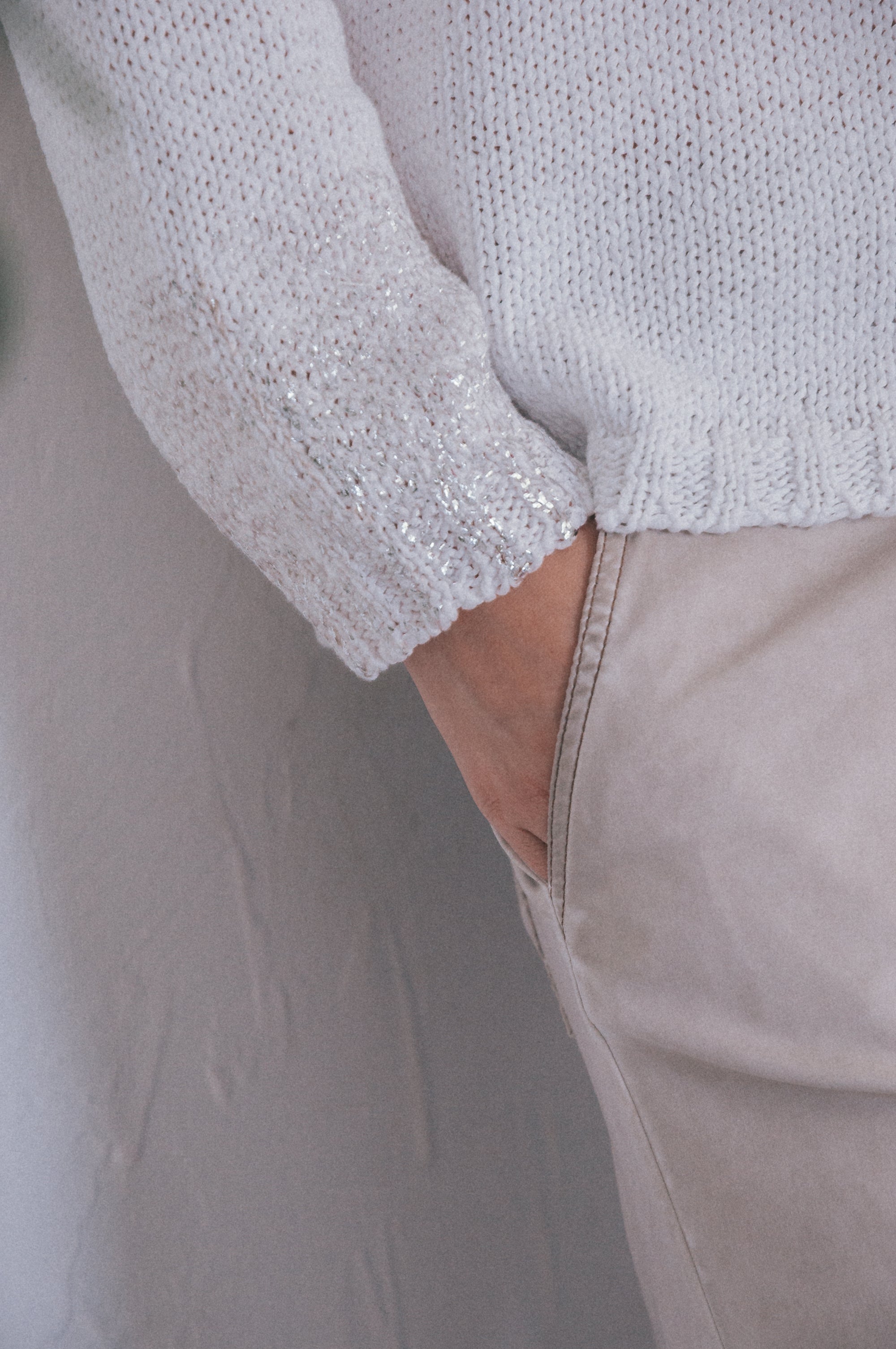 Pop Cardi Lux - White