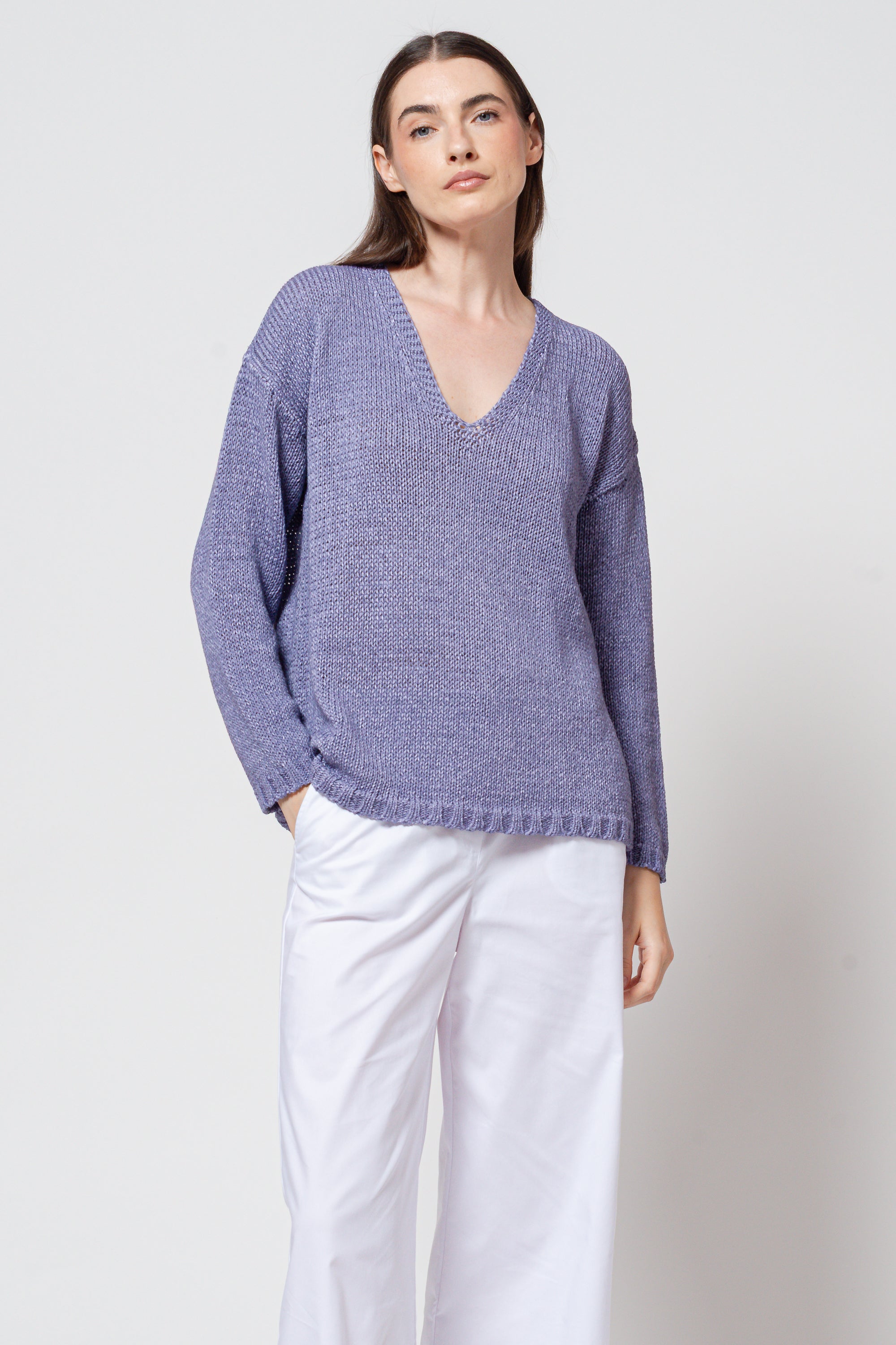 Perry V Knit - Lavanda