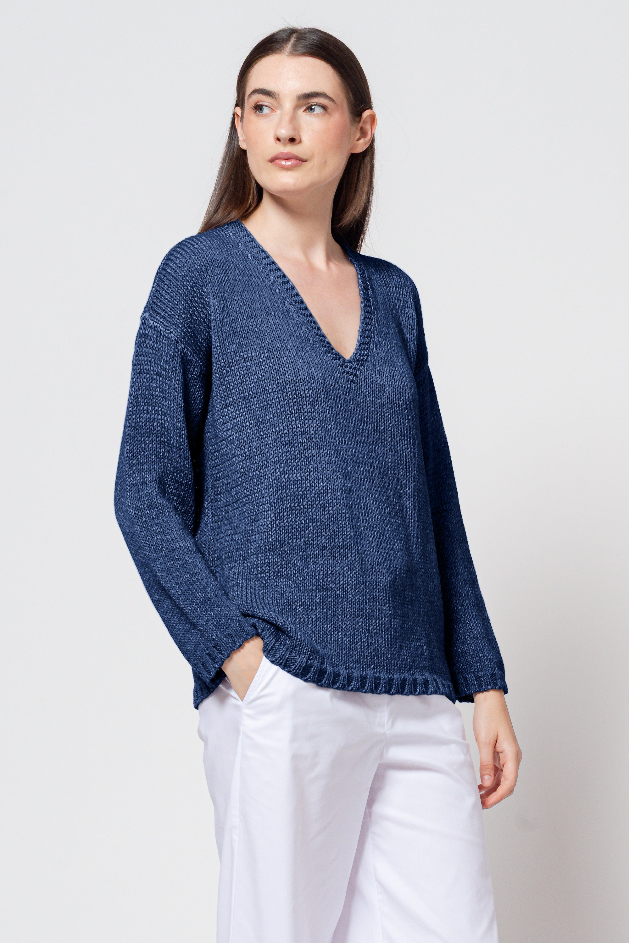 Perry V Knit - Nautico