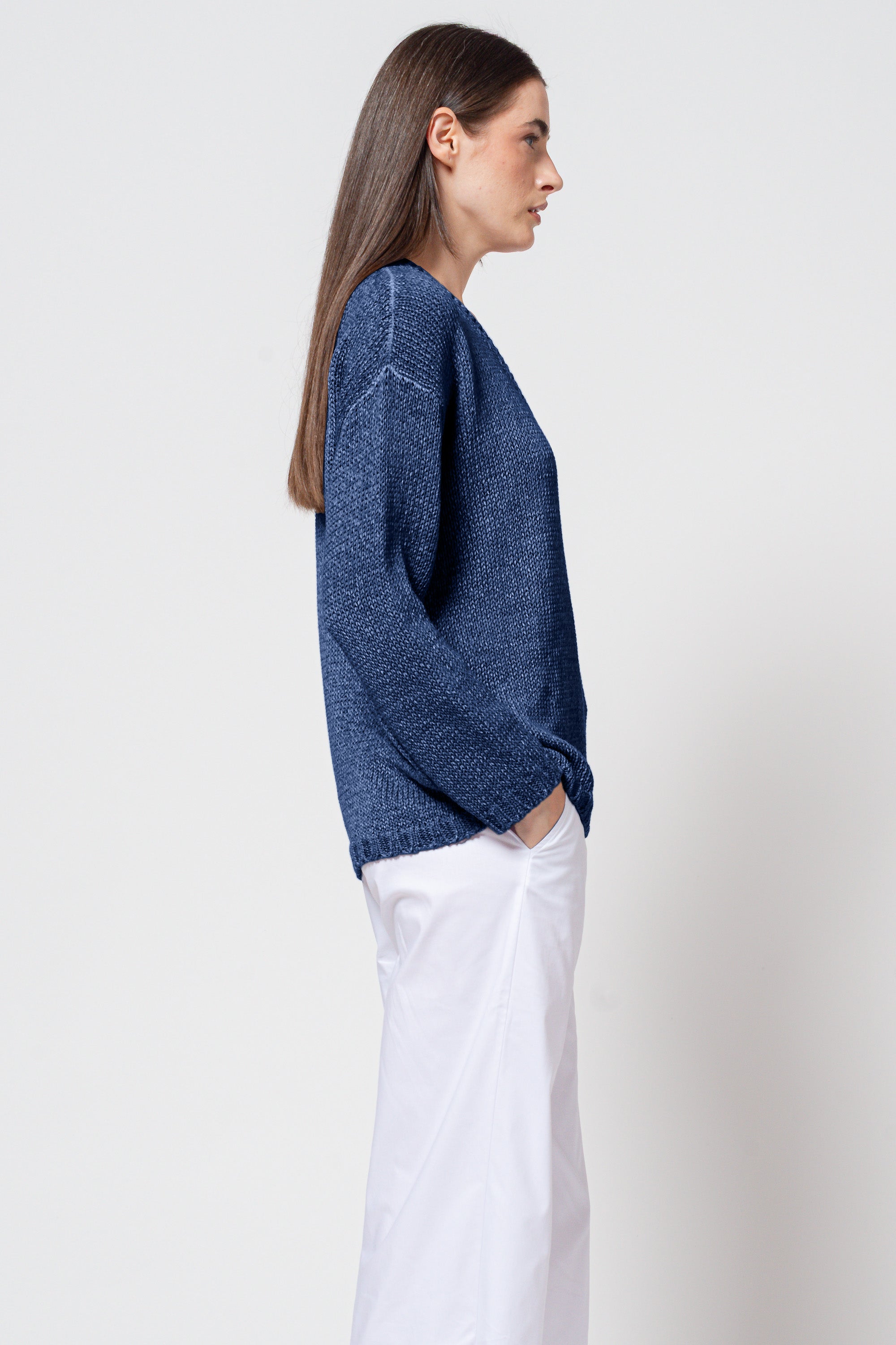 Perry V Knit - Nautico