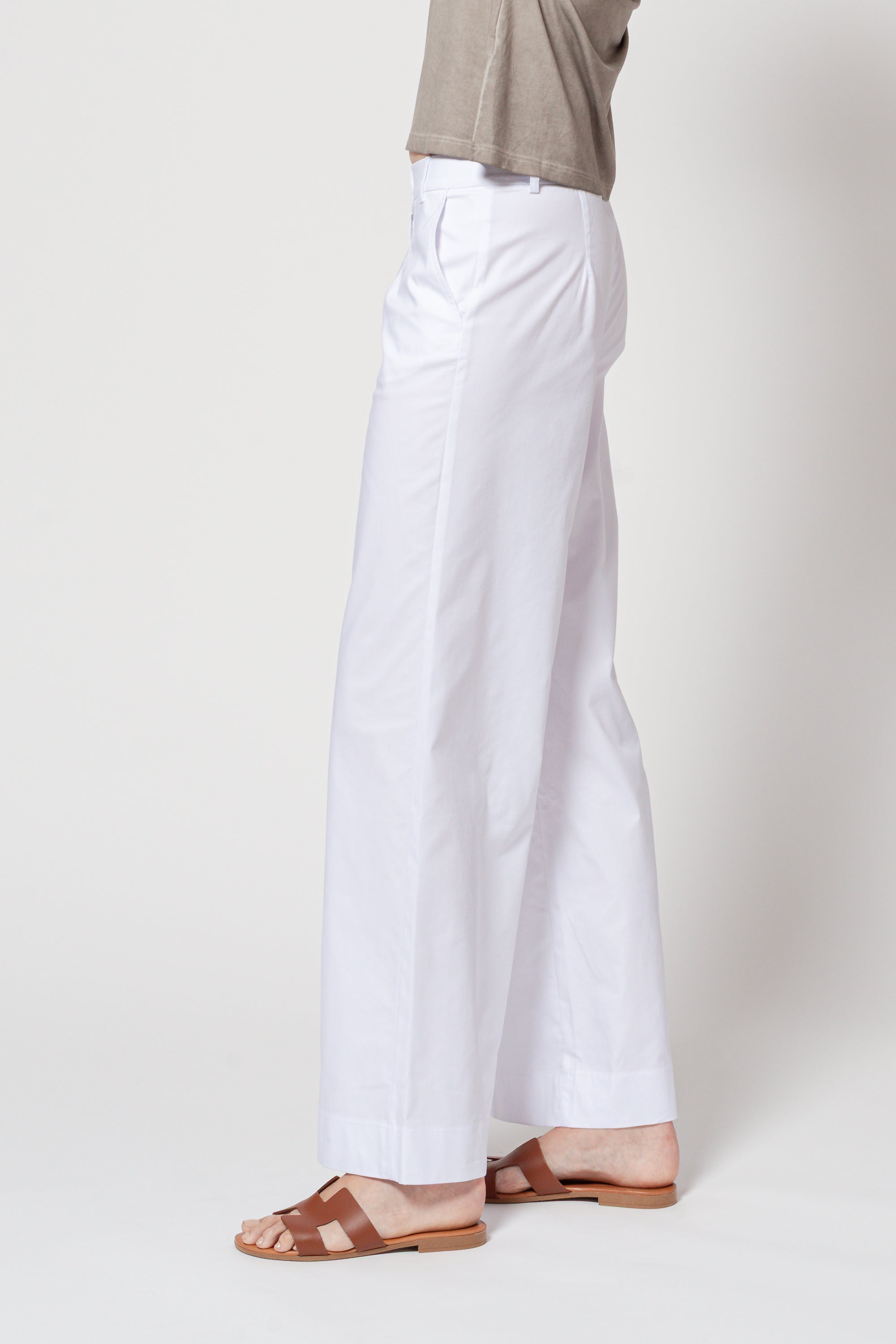 Gilda Cotton Pants - White