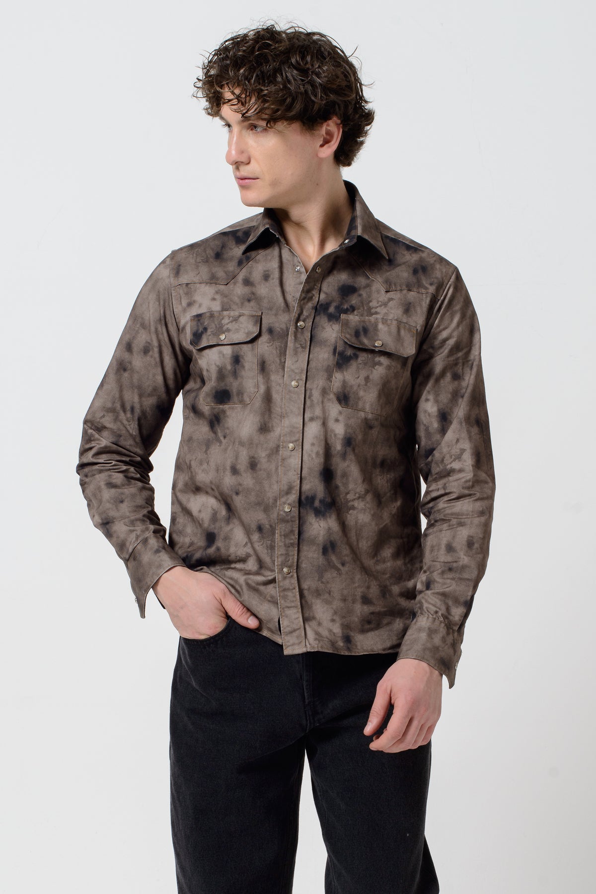 Davis Western Shirt - Cuoio