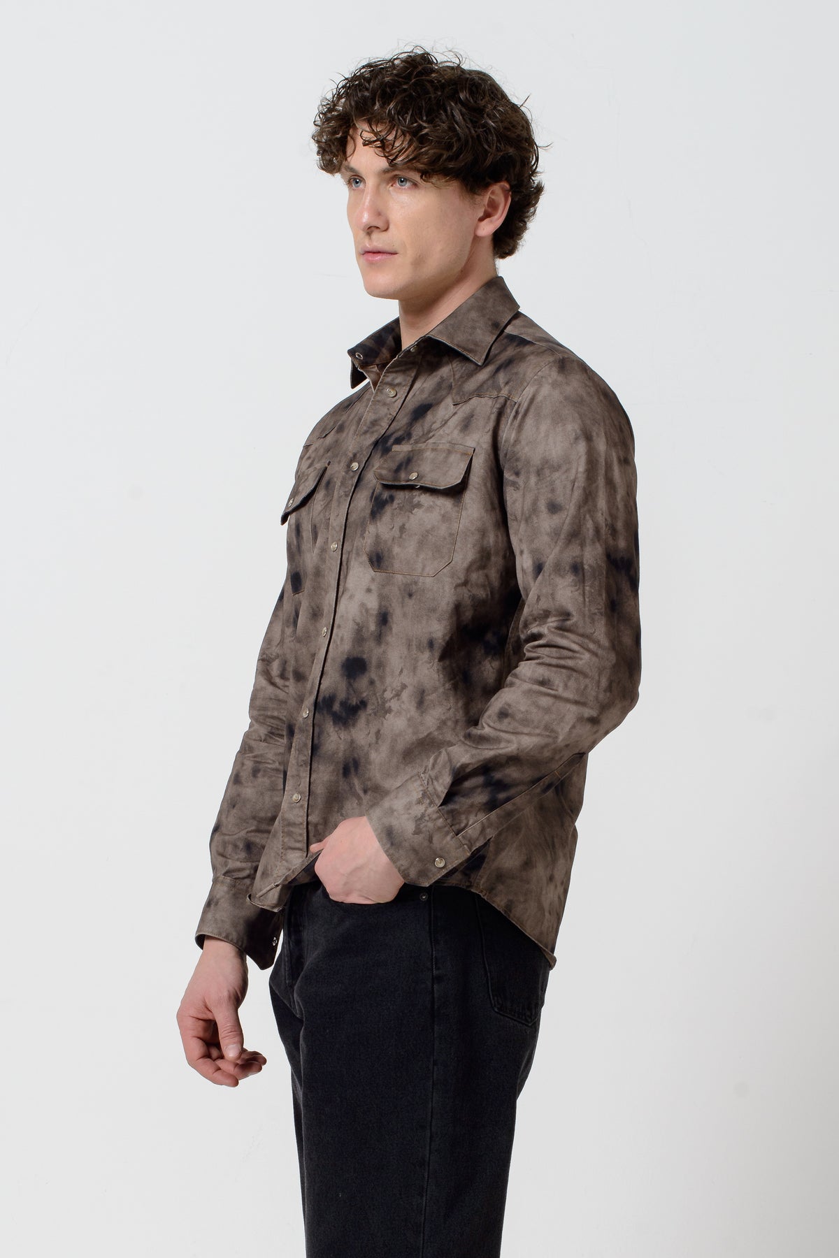Davis Western Shirt - Cuoio