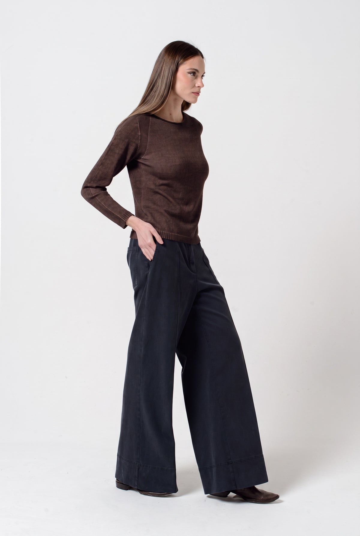 Gironica Crew Knit - Mosto