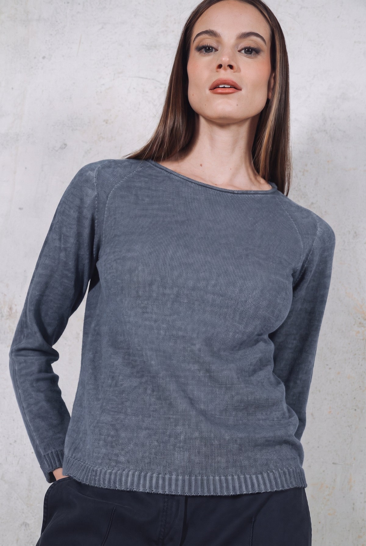 Gironica Crew Knit - Jeans