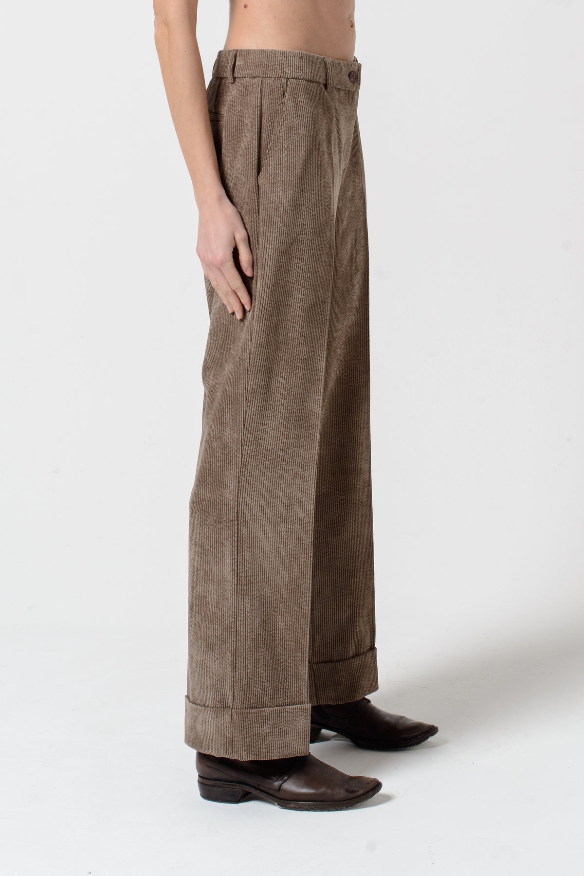 Tilda Corduroy Pants - Fango