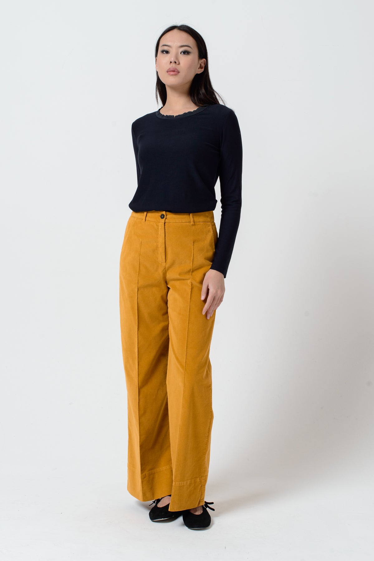 Guenda Cotton Velvet Pants - Mello