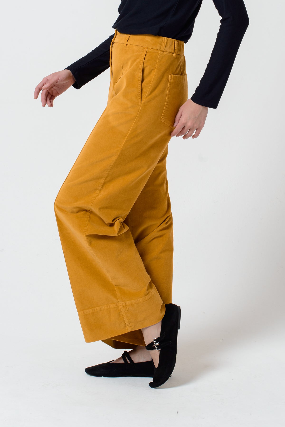 Guenda Cotton Velvet Pants - Mello