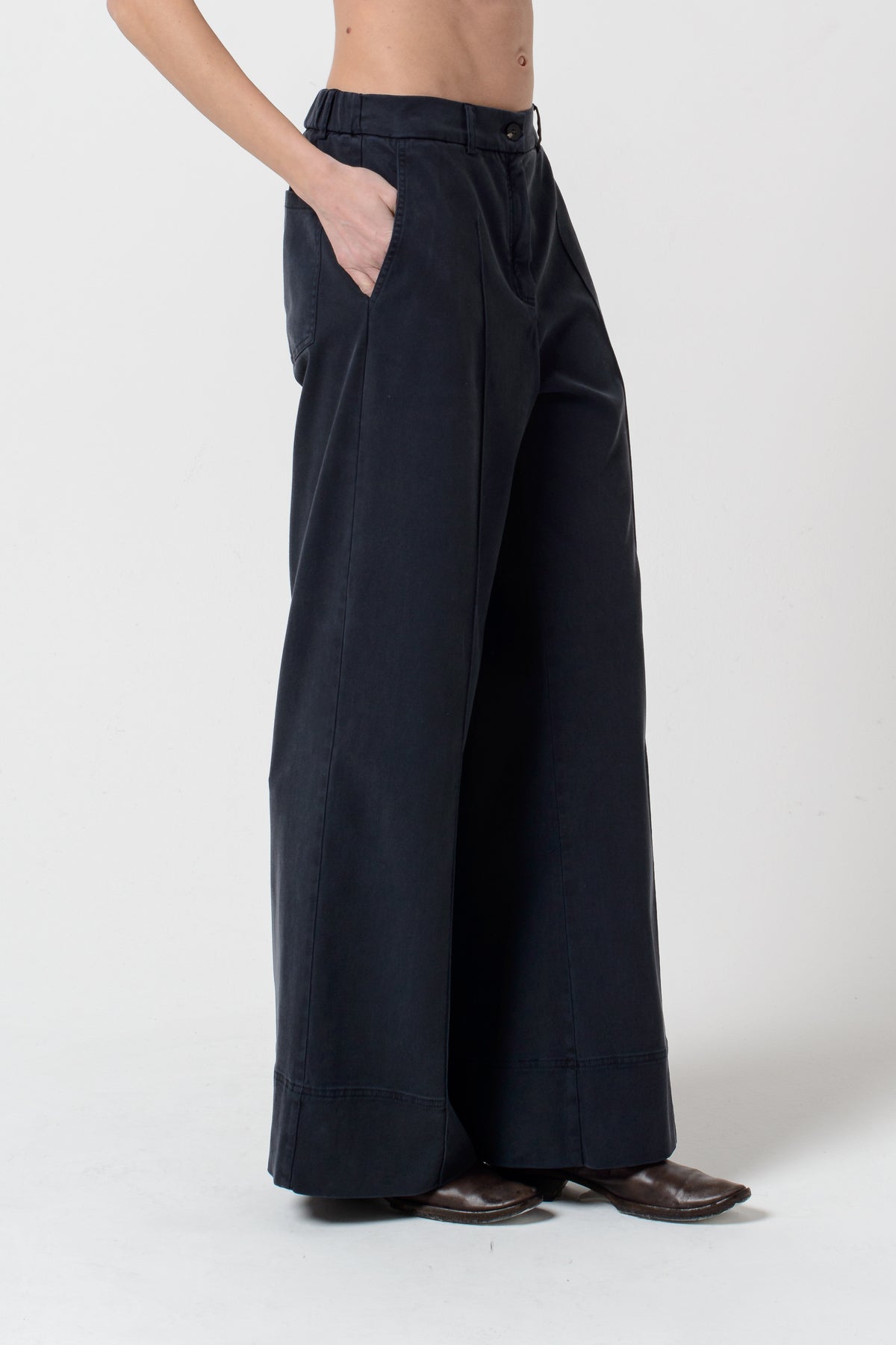 Guenda Gabardine Pants - Abyss