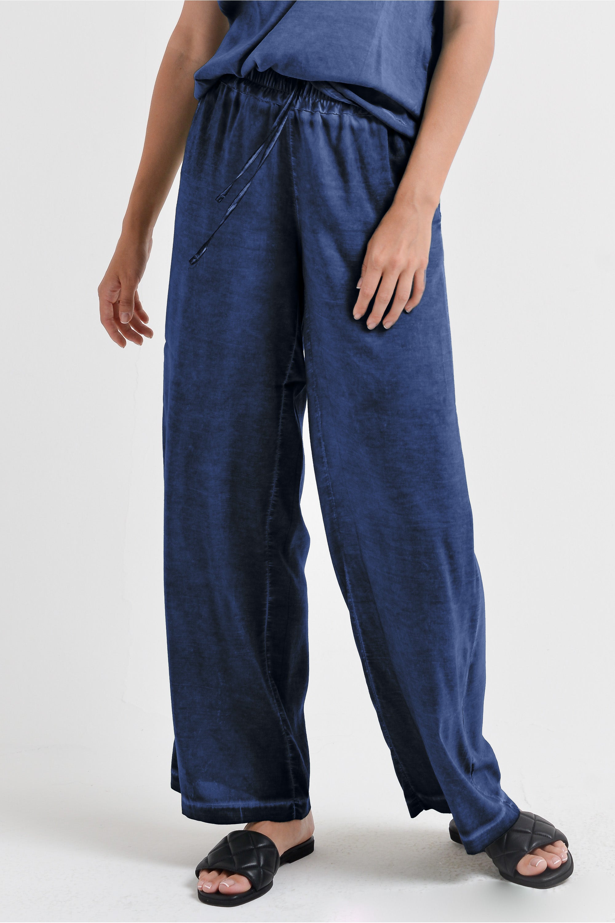 Billow Viscose Slacks - Nautico
