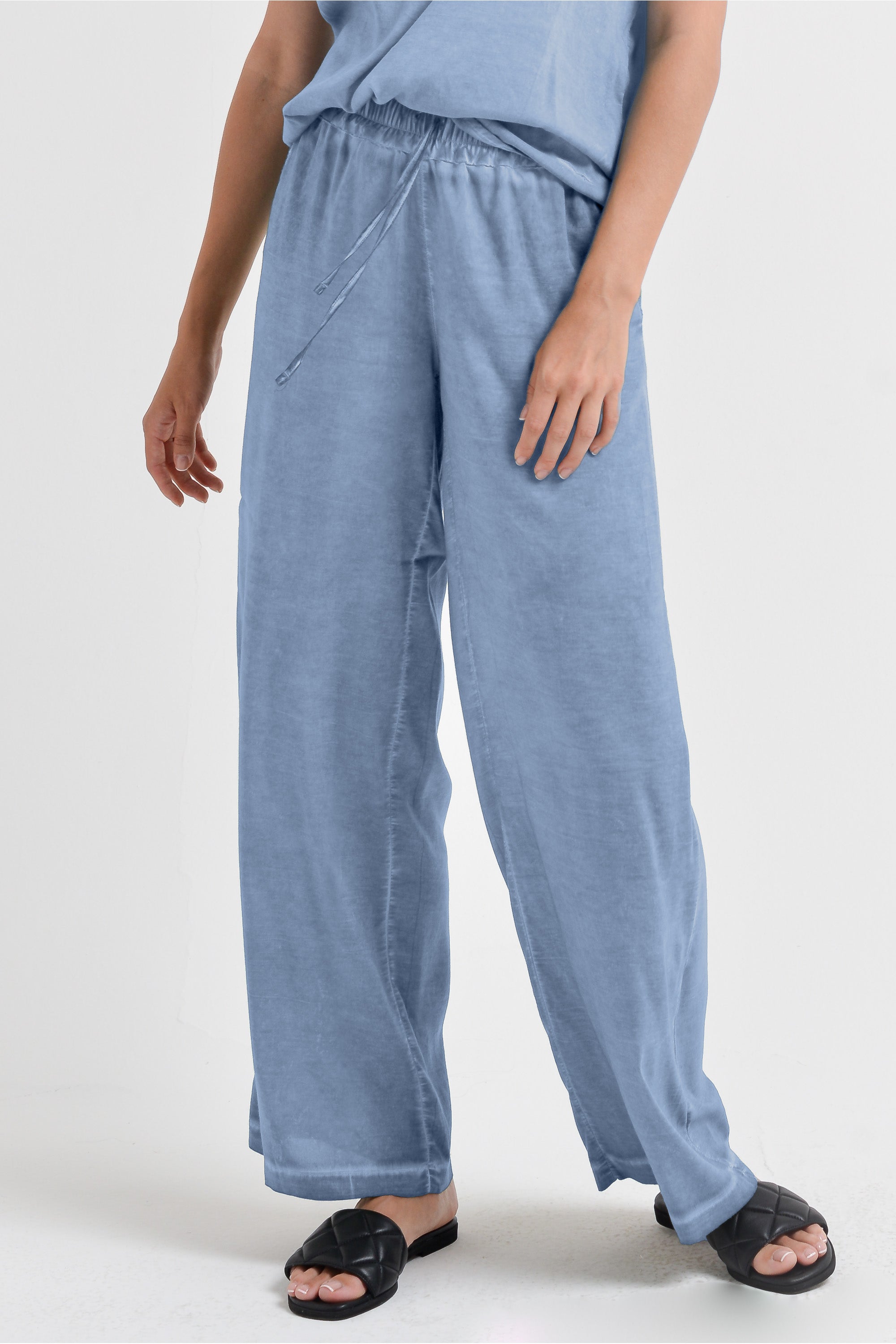 Billow Viscose Slacks - Polar