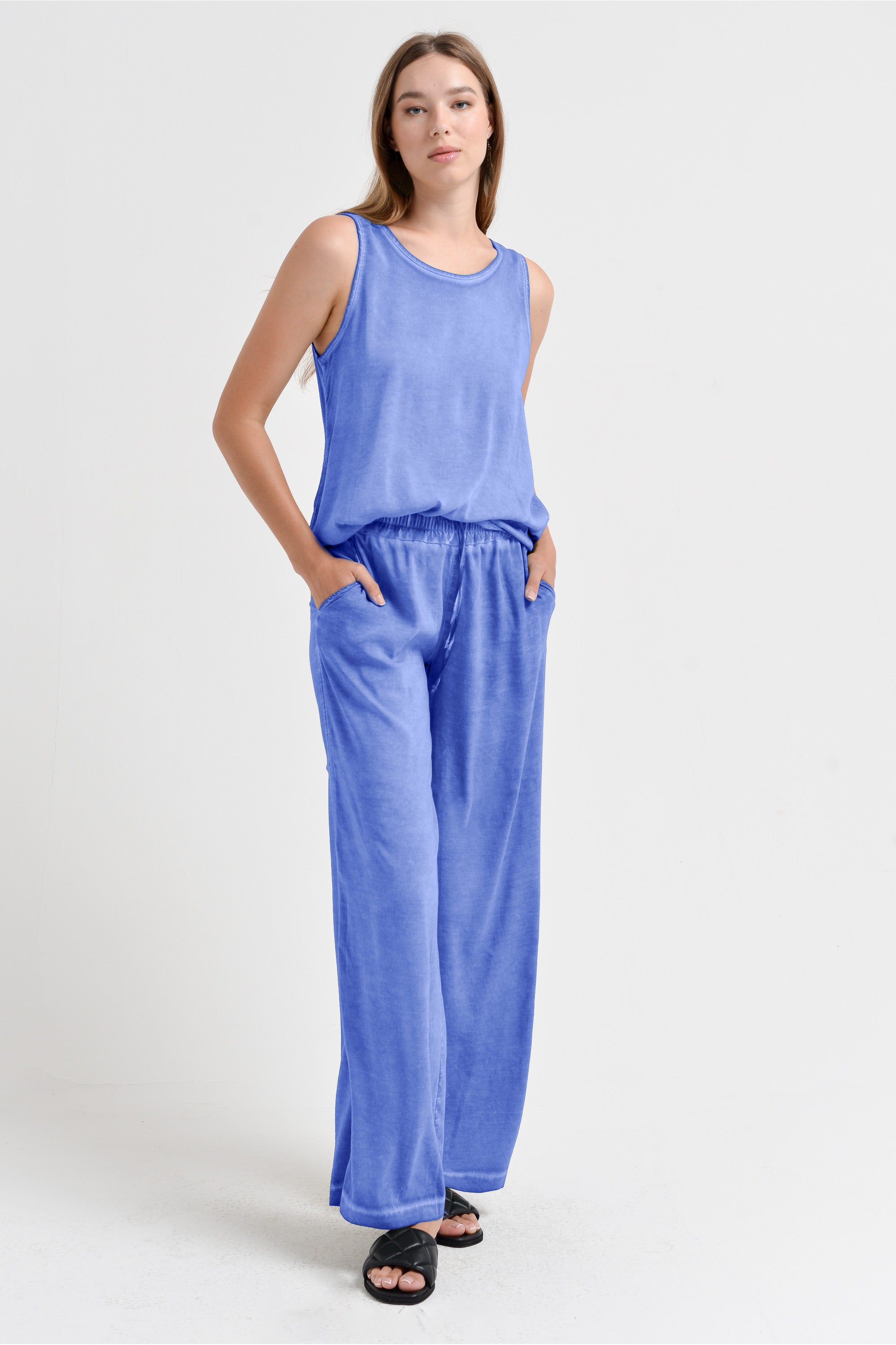 Billow Viscose Slacks - Bay