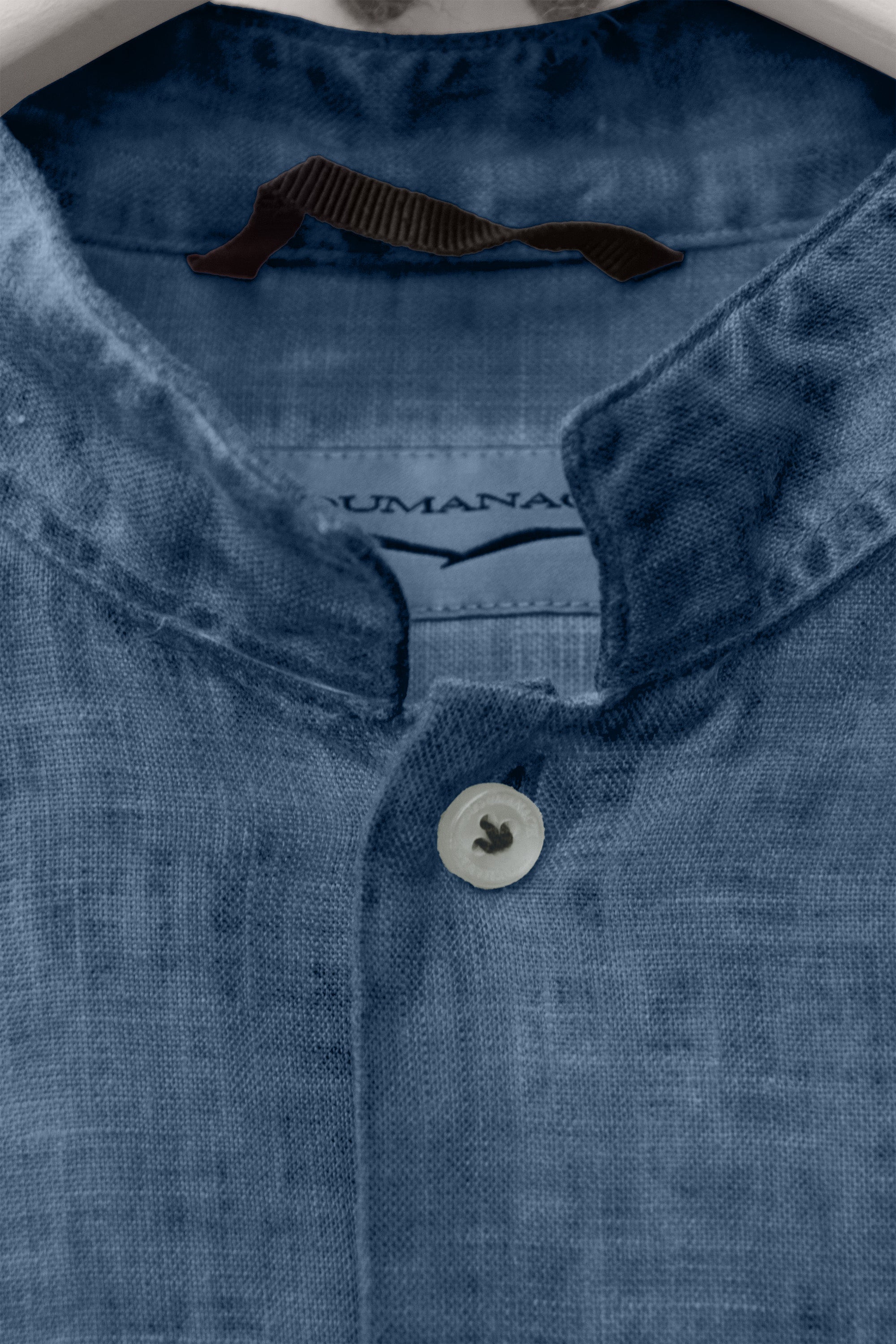 Camicia Lino Collo Coreana - Jeans
