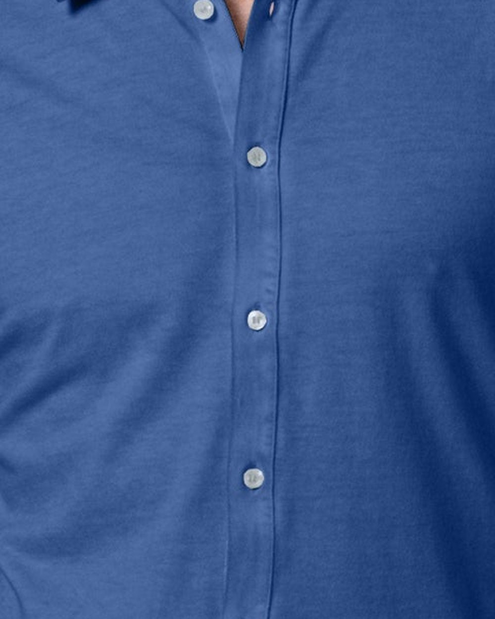 Cotton piqué shirt, close up