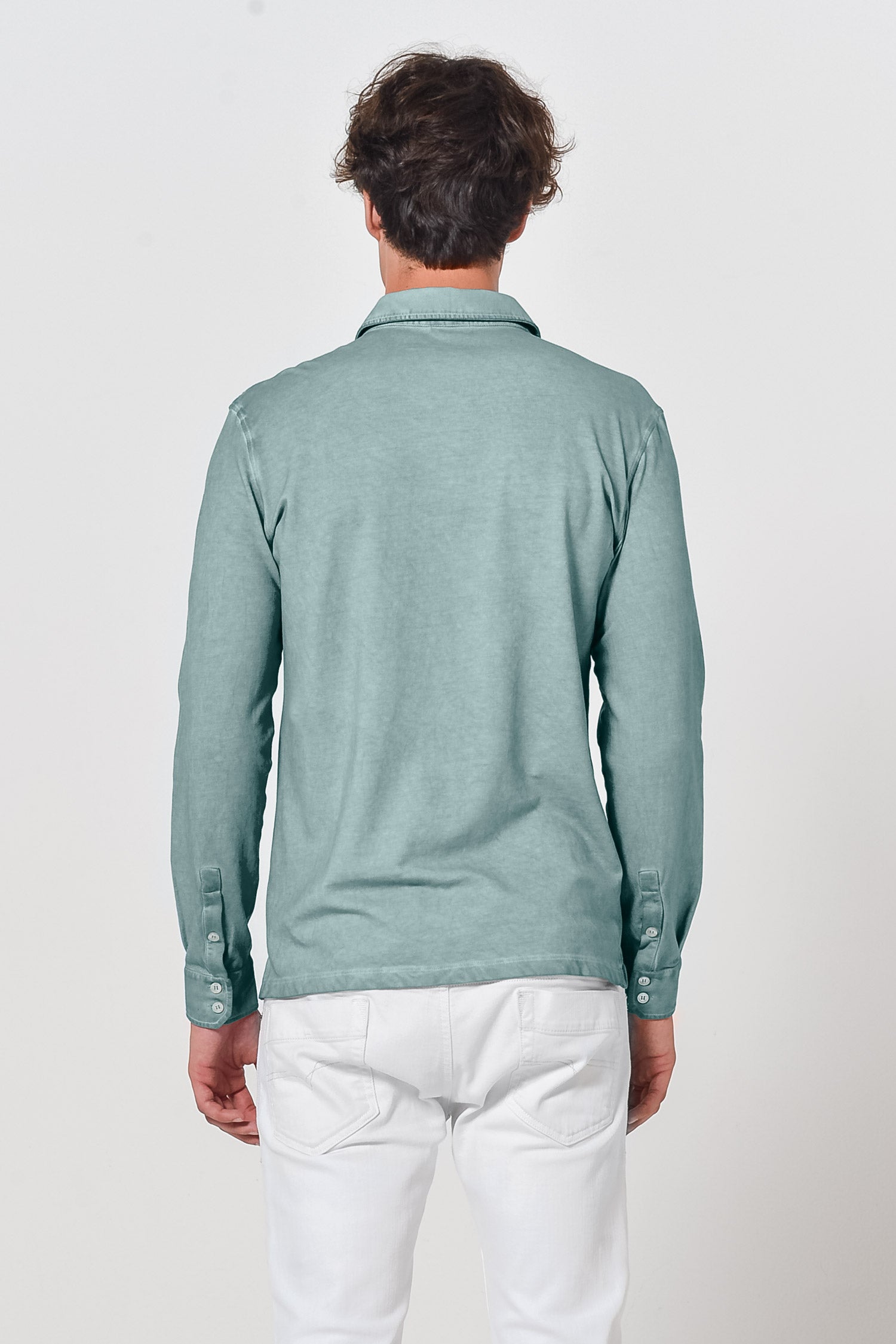 Cotton Pique Shirt - Shark