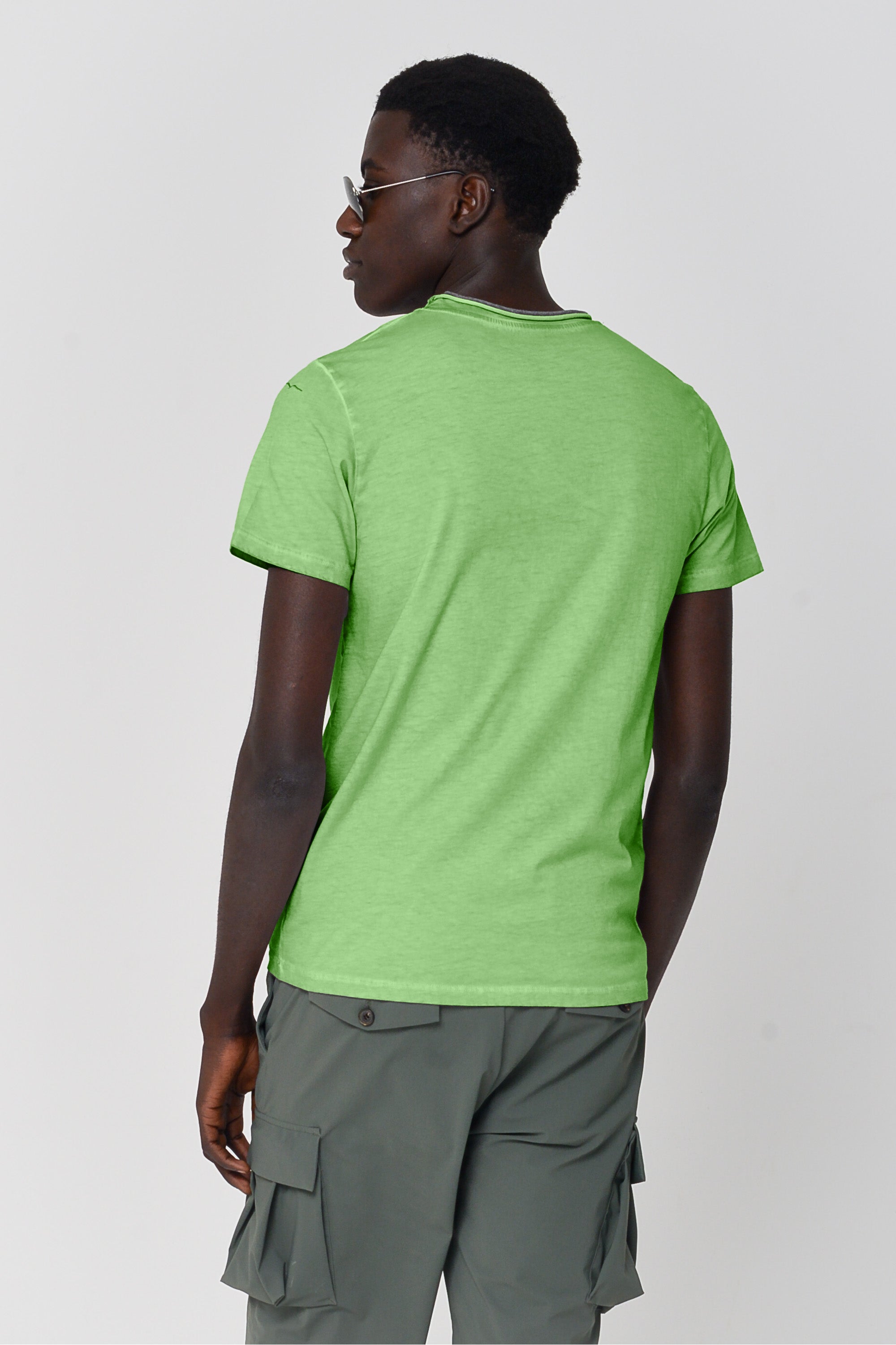 T-Shirt Taschino Intarsio - Edera