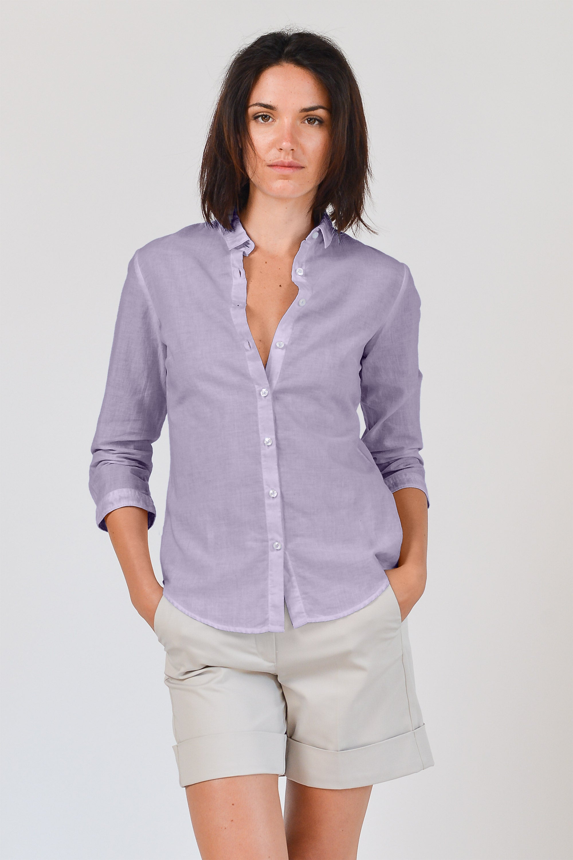 Valerie Shirt in Voile - Mauve