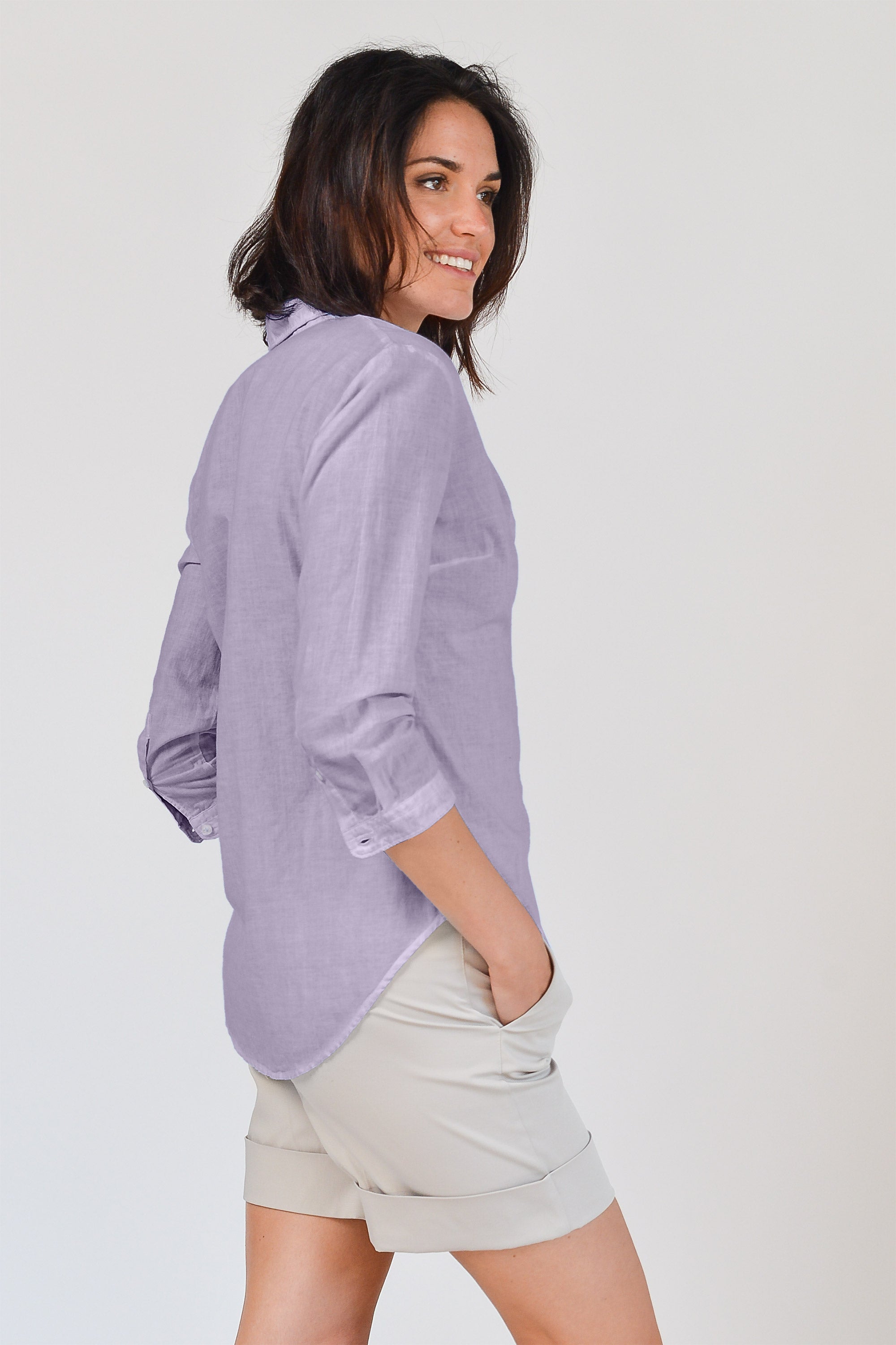 Valerie Shirt in Voile - Mauve