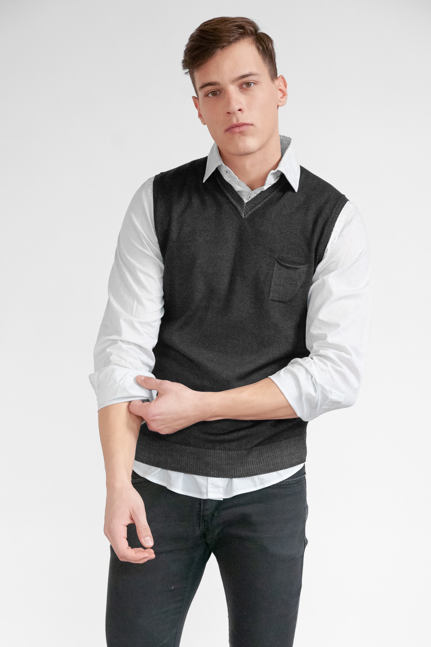 Mey Merino Vest - Slate