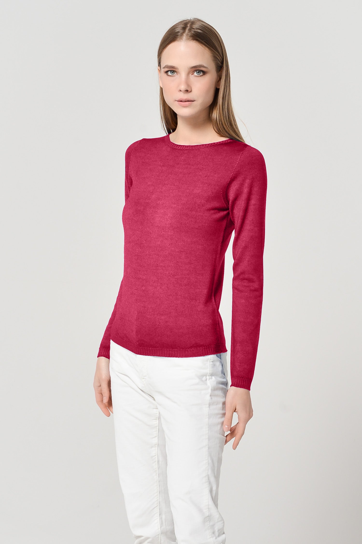 Melvich Crew Neck Sweater - Scarlet