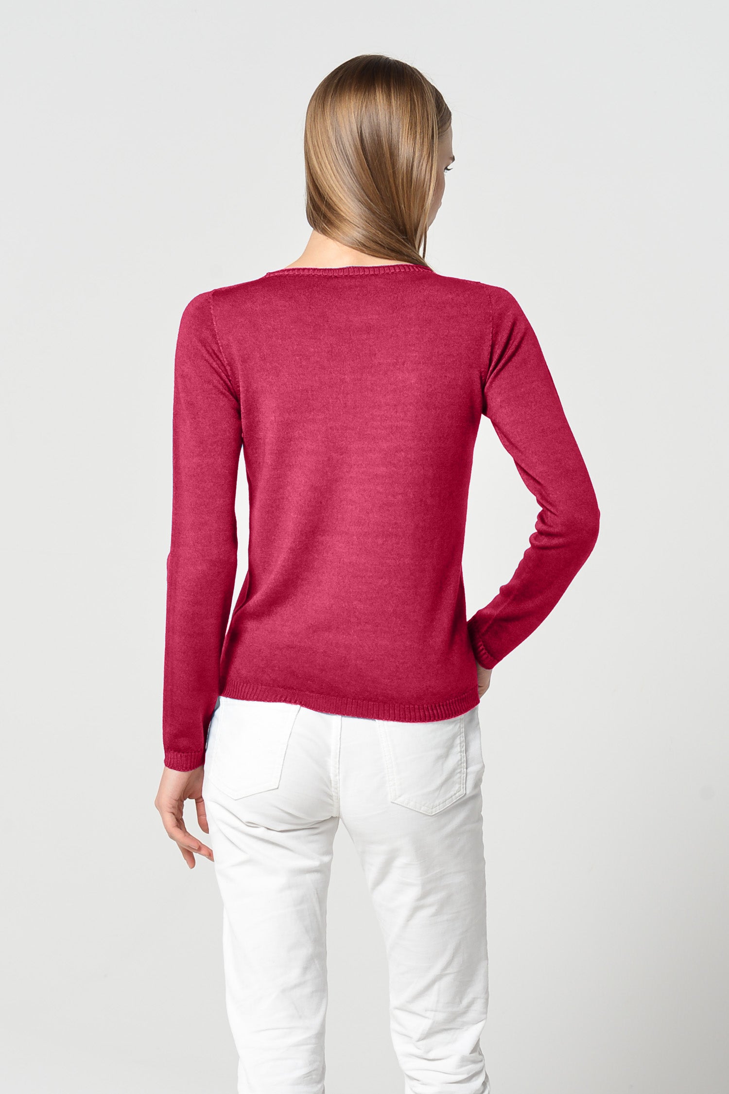 Melvich Crew Neck Sweater - Scarlet