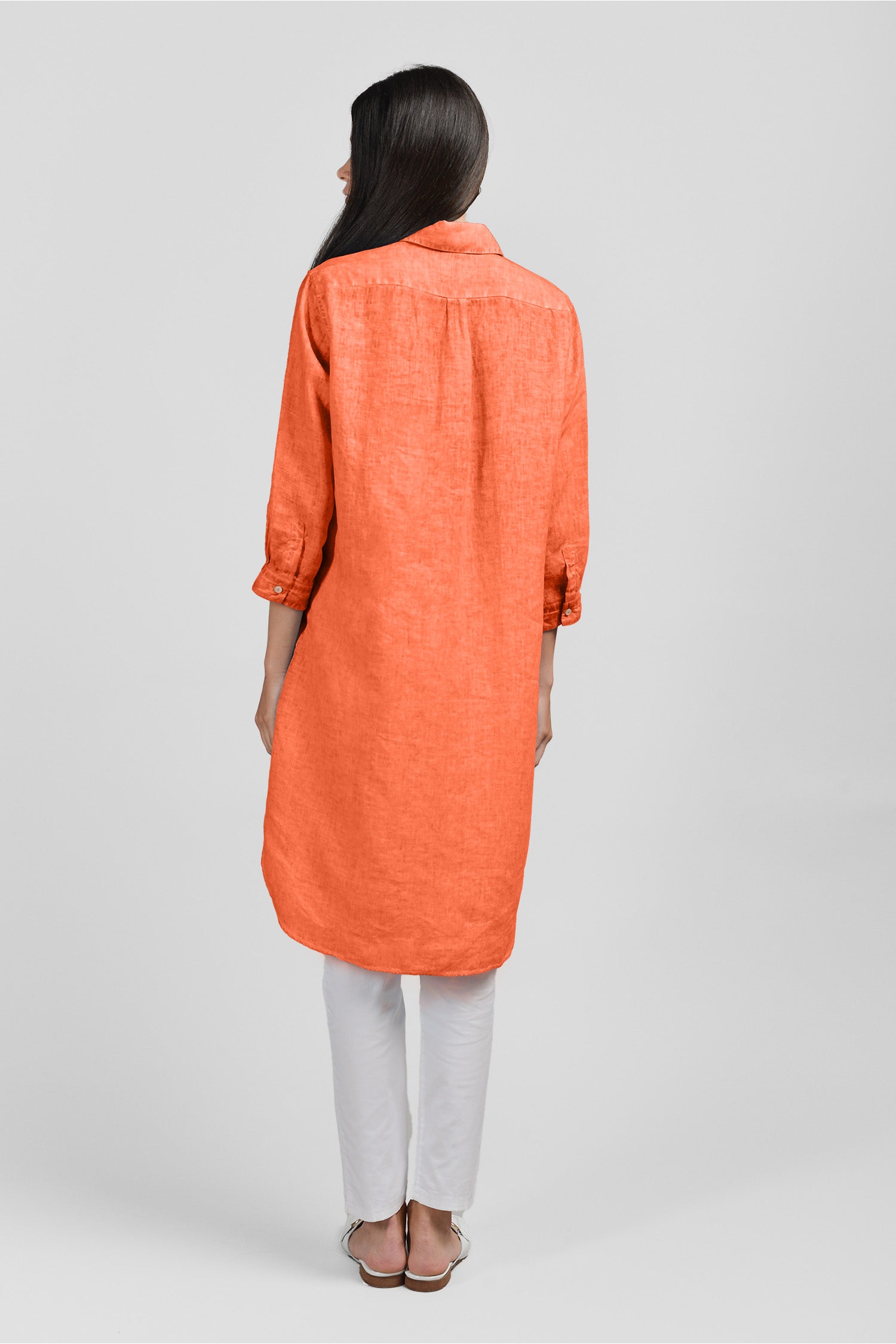 Midi Shirtdress Linen - Spritz