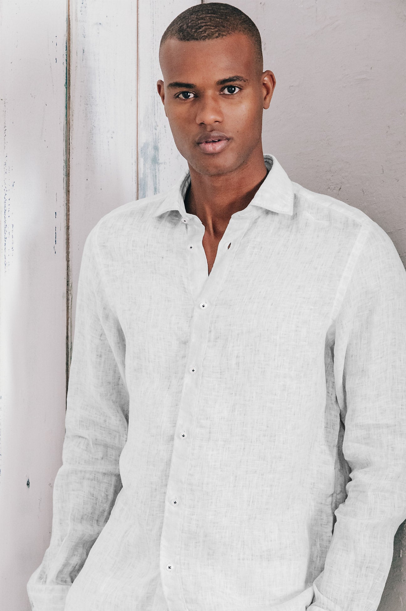 Relaxed Fit Linen Shirt - Marmo