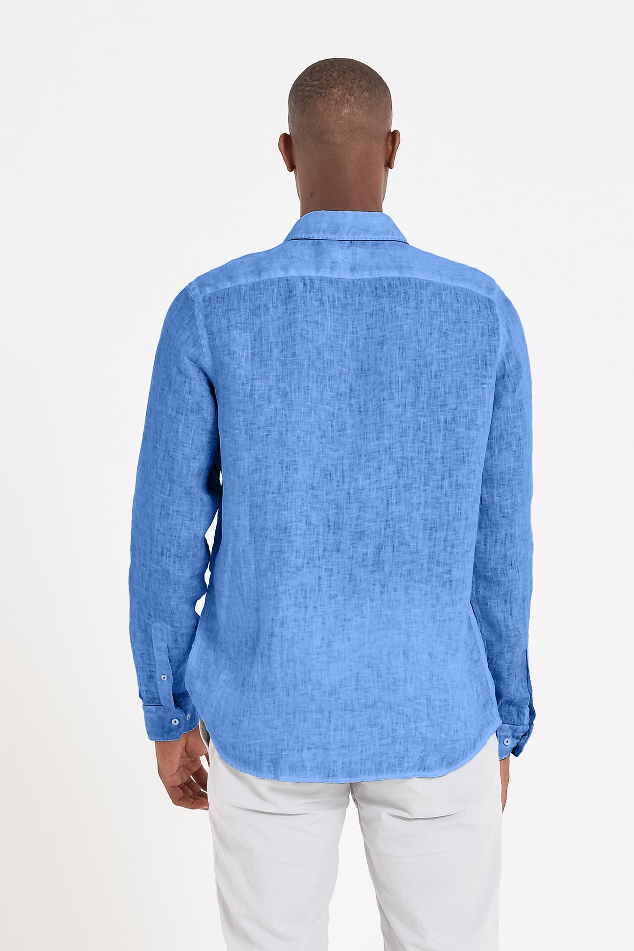 Camicia Lino Relaxed Fit - Oceano