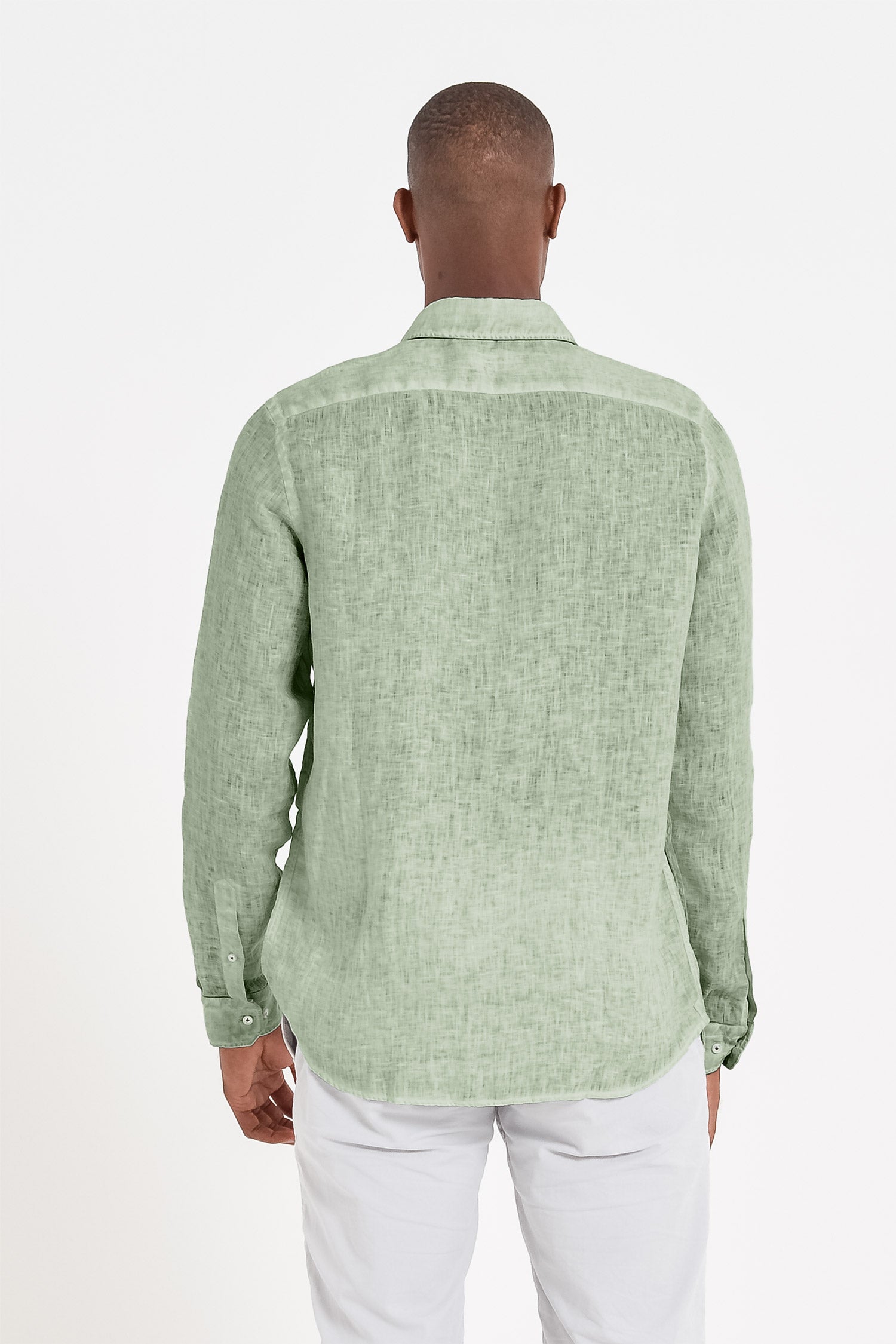 Relaxed Fit Linen Shirt - Palm