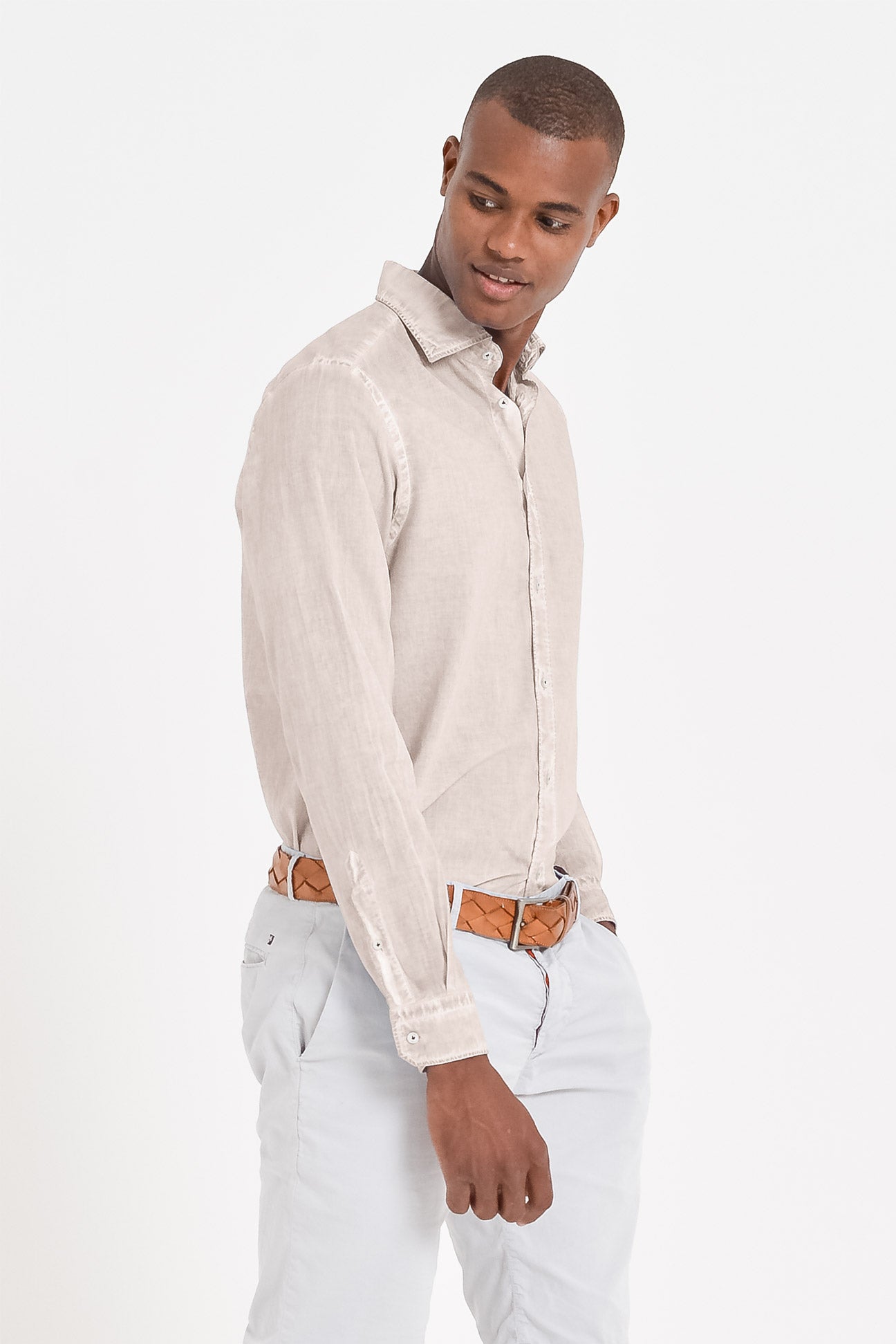 Relaxed Fit Cotton Voile Shirt - Canapa