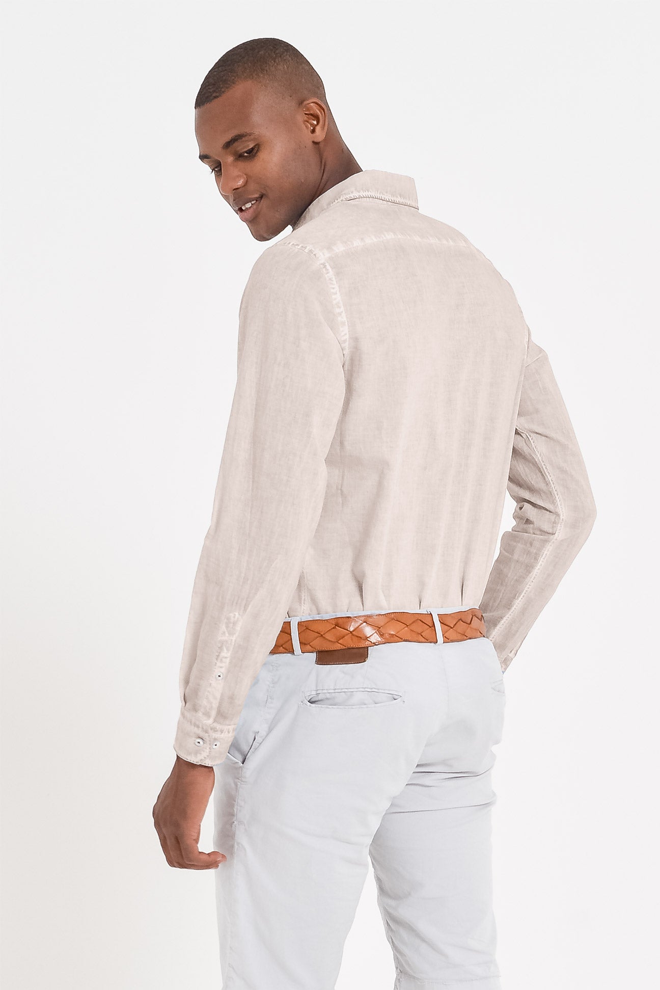 Relaxed Fit Cotton Voile Shirt - Canapa