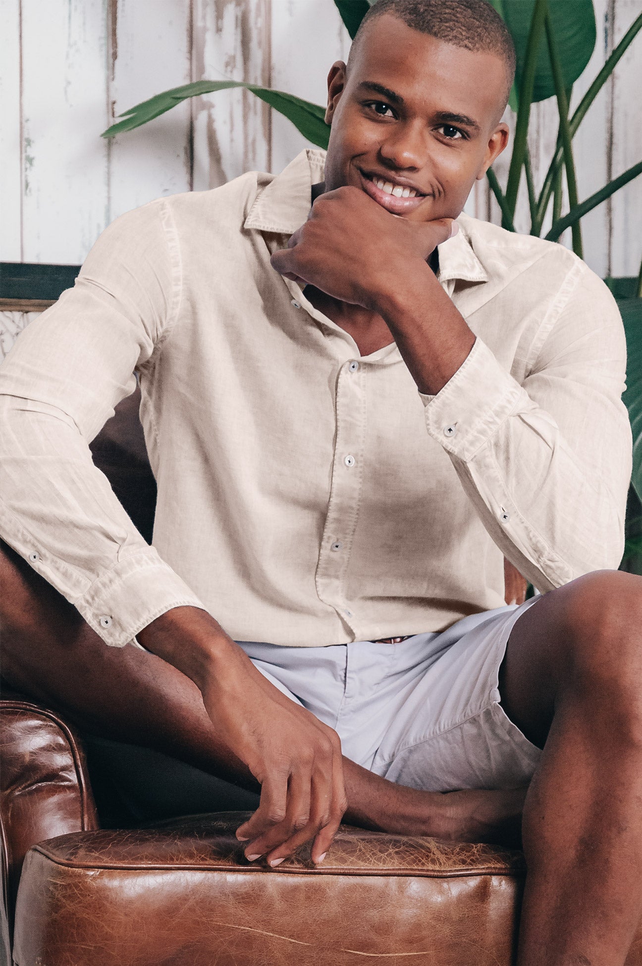 Relaxed Fit Cotton Voile Shirt - Canapa