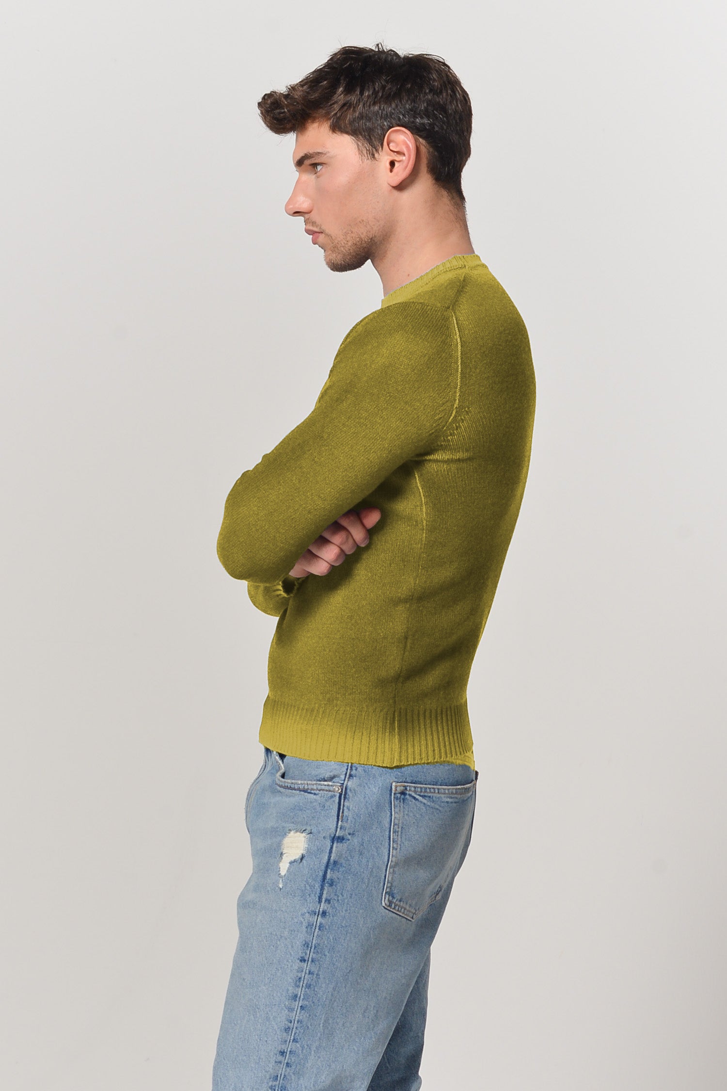 Holden Smoke Art Sweater - Lemon