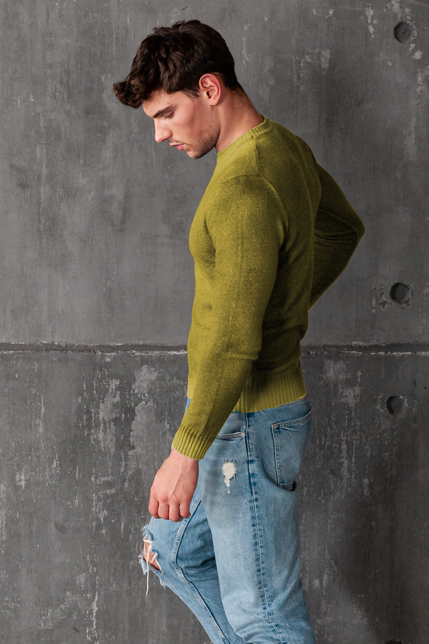 Holden Smoke Art Sweater - Lemon