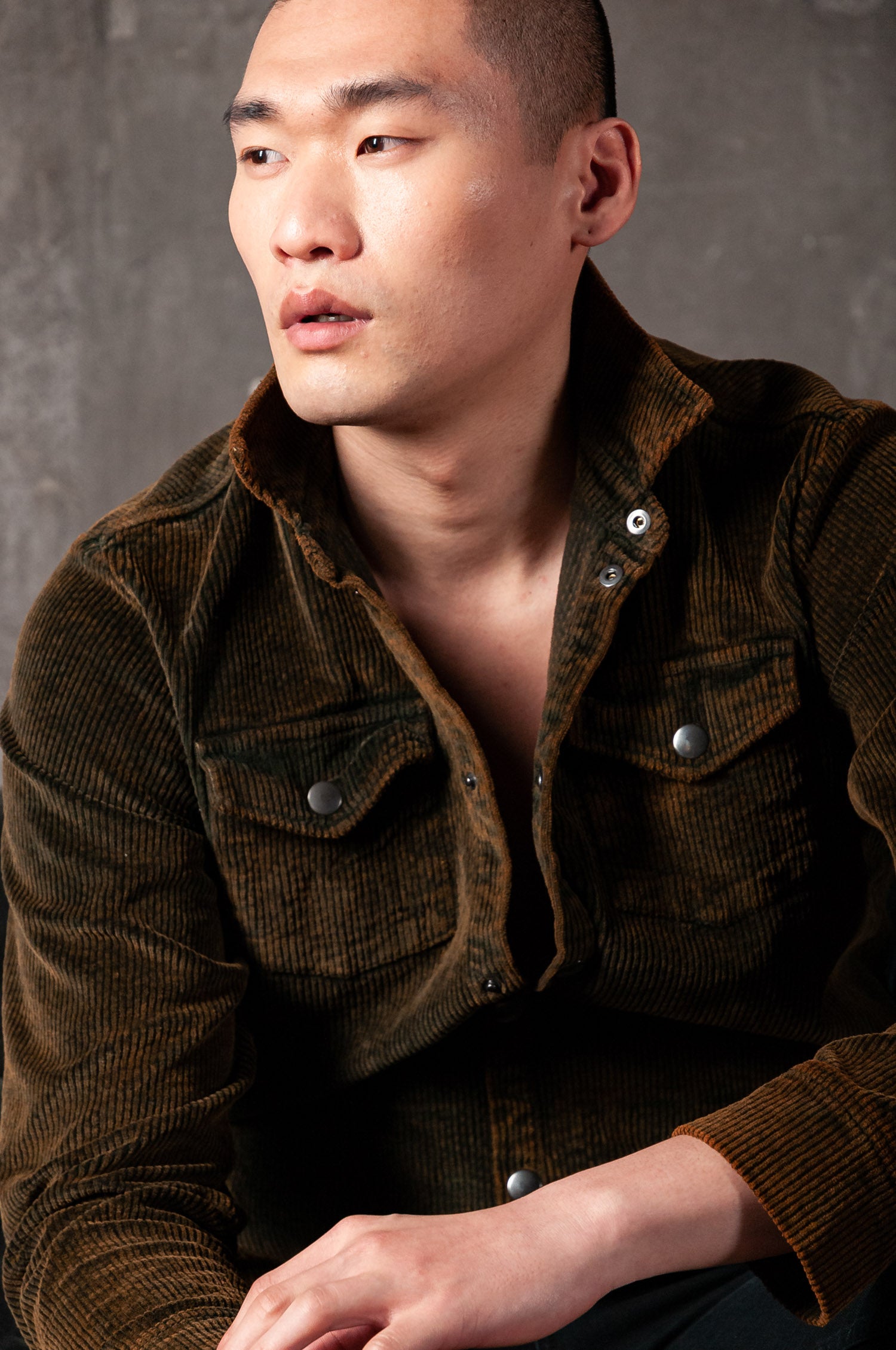 Mayport - Corduroy Tracker Jacket Jacket - Rust