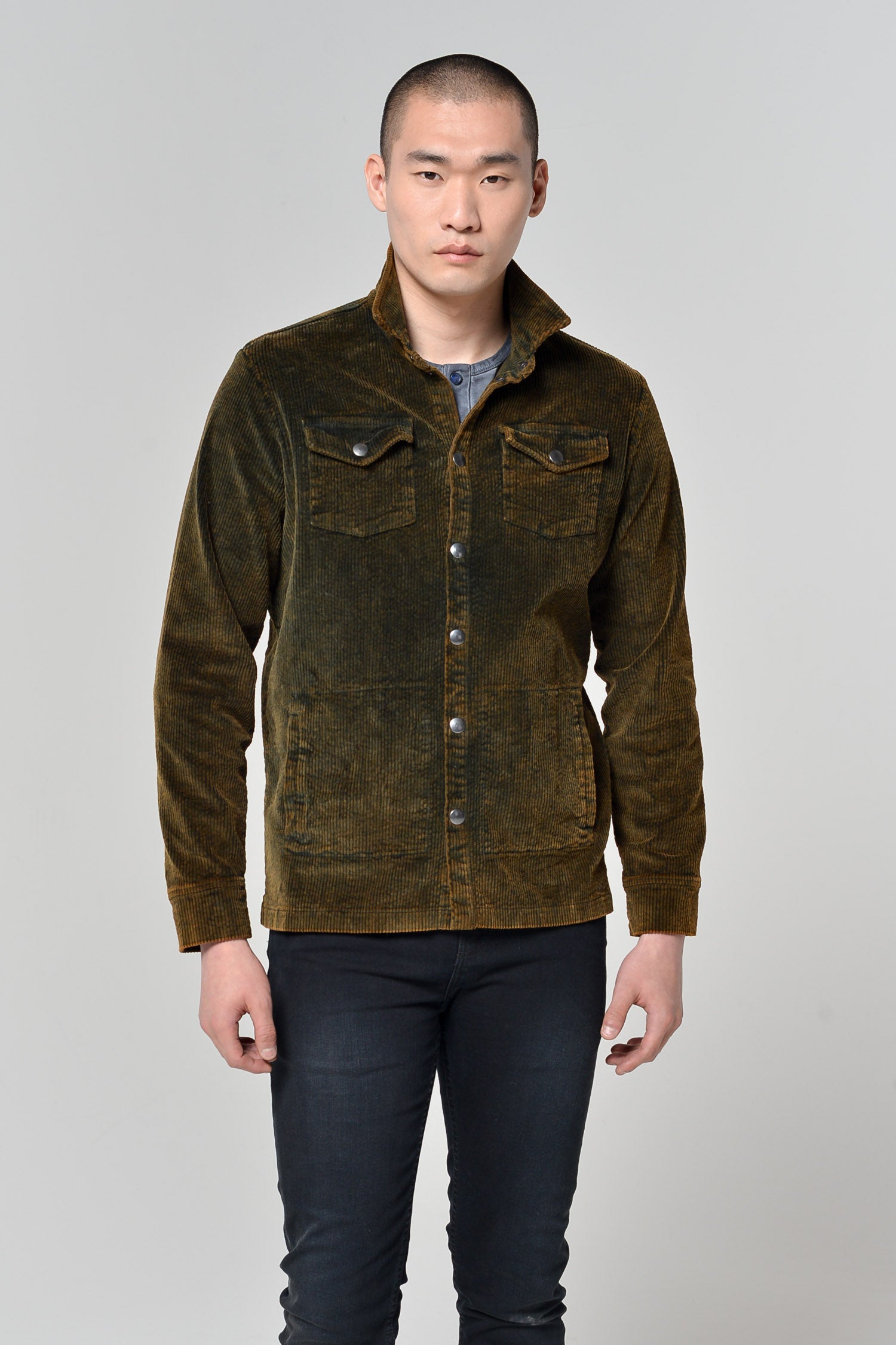 Mayport - Corduroy Tracker Jacket Jacket - Rust