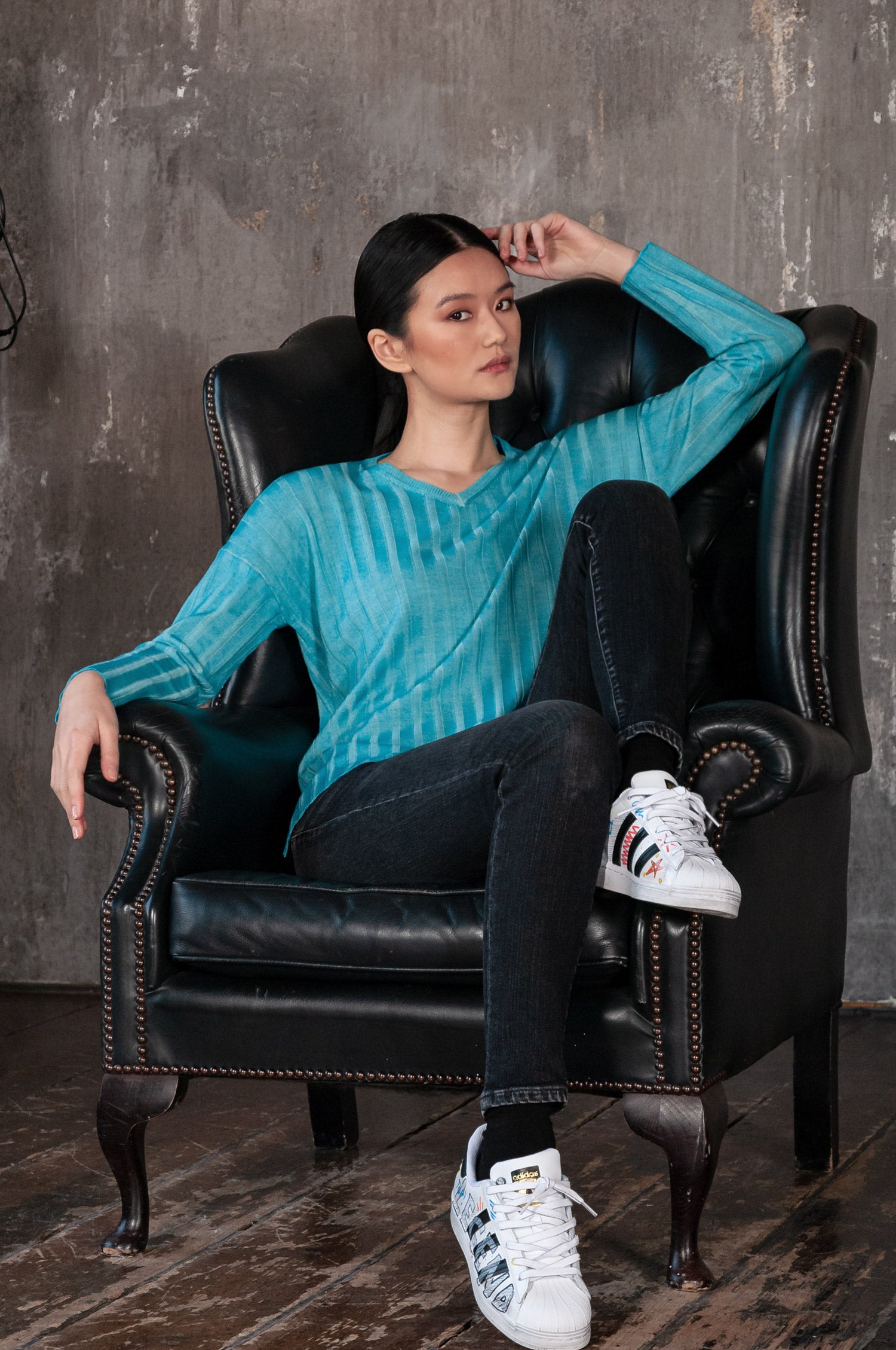 Birse Sweater - Aqua
