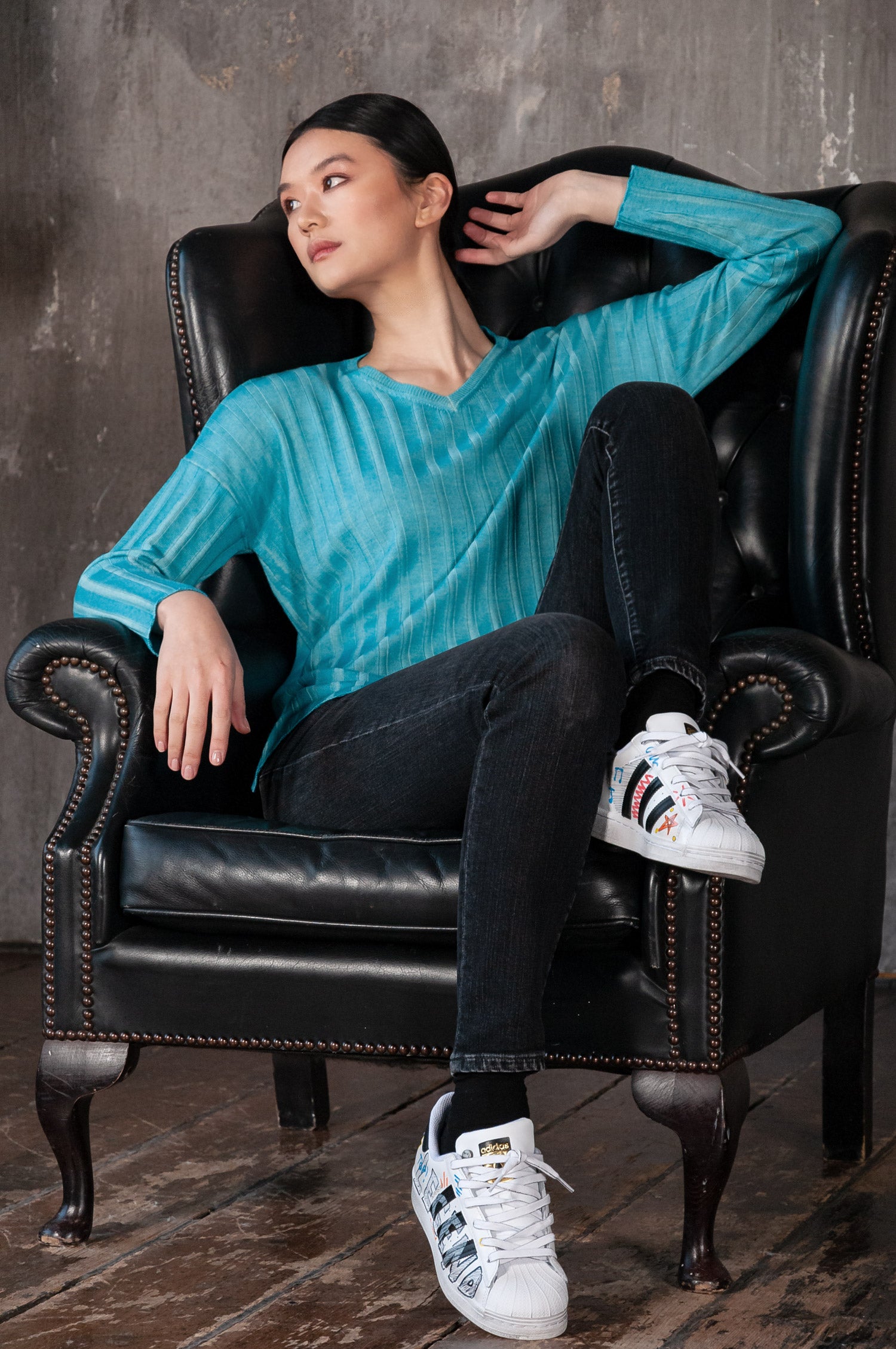 Birse Sweater - Aqua