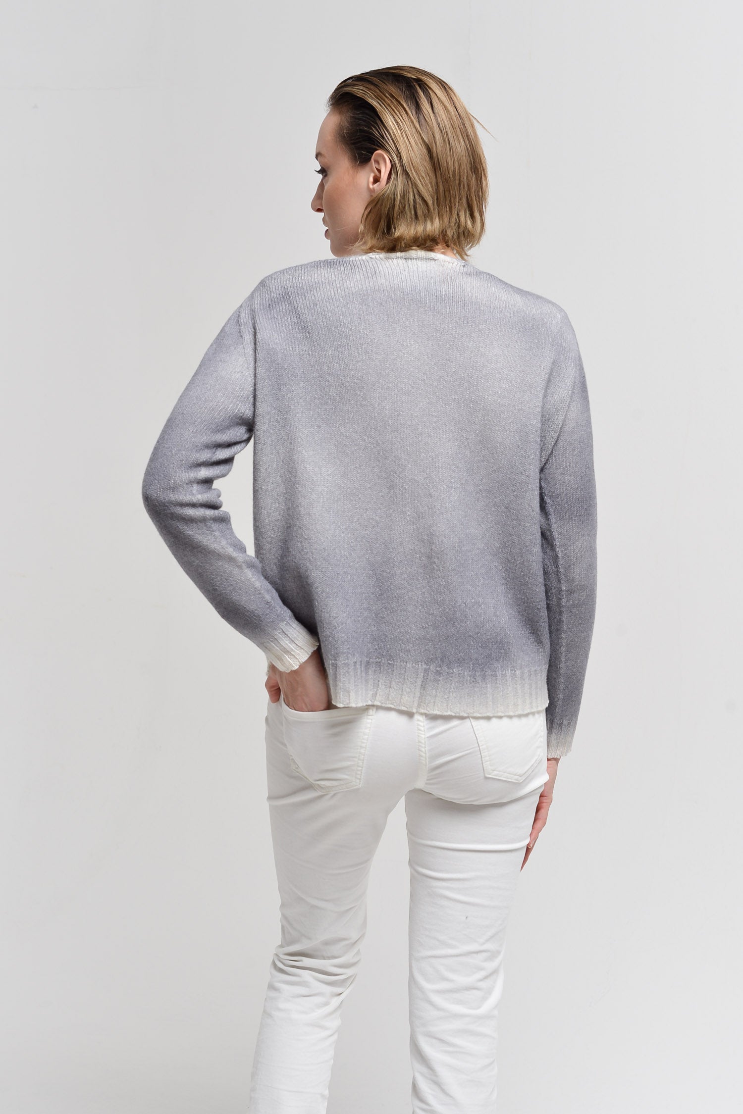 Elgin Smoke Art Sweater - Foam