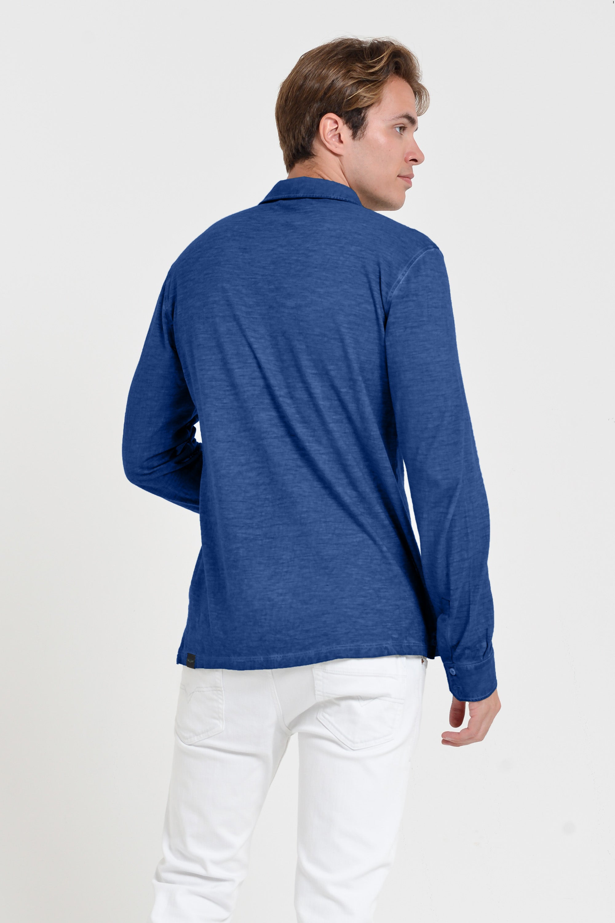 Garda Shirt - Men's Regular Fit Cotton Shirt - Pacific